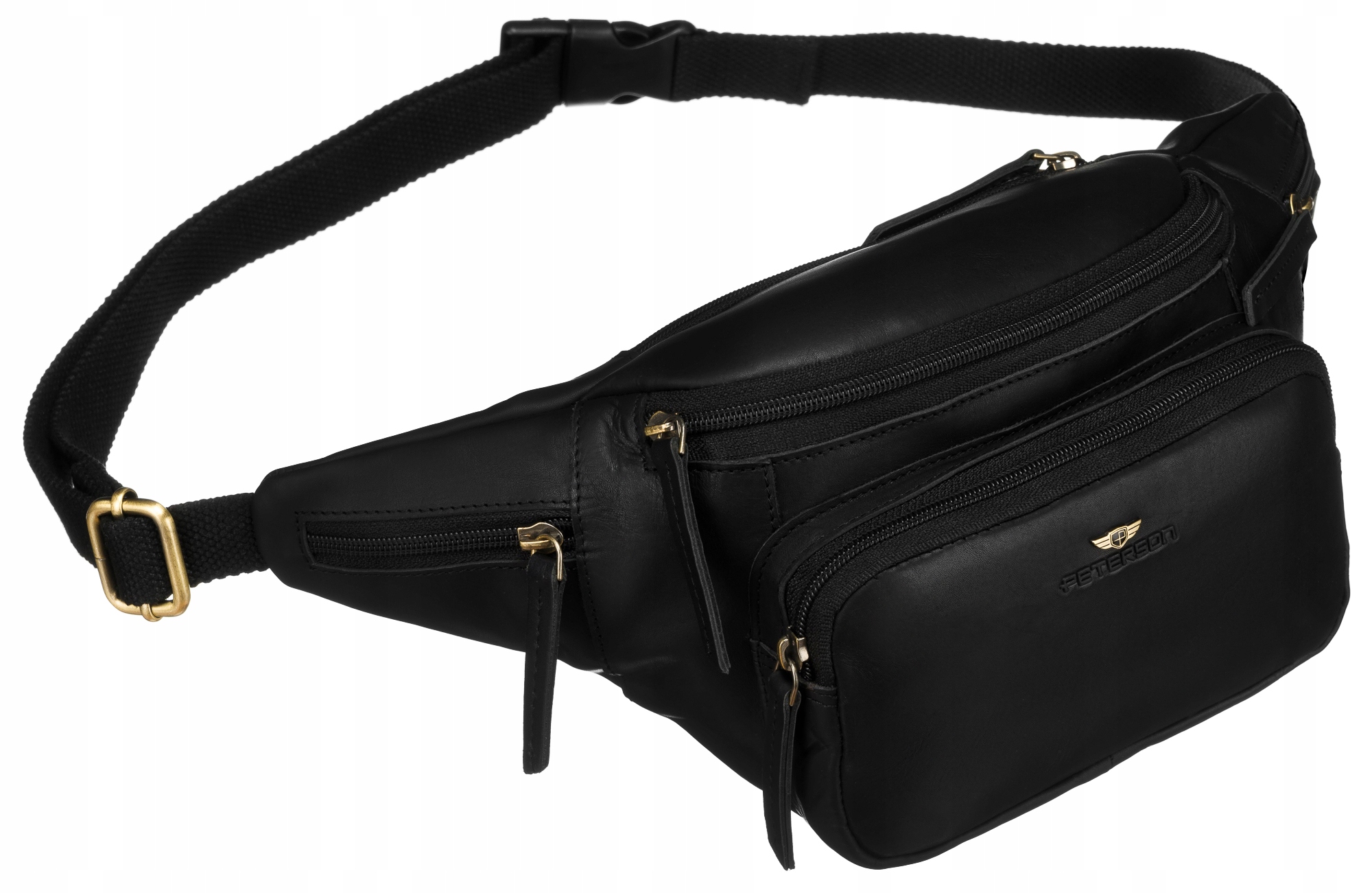 Skórzana nerka męska Peterson PTN BP001-OPU – Elegancja i funkcjonalność w jednym