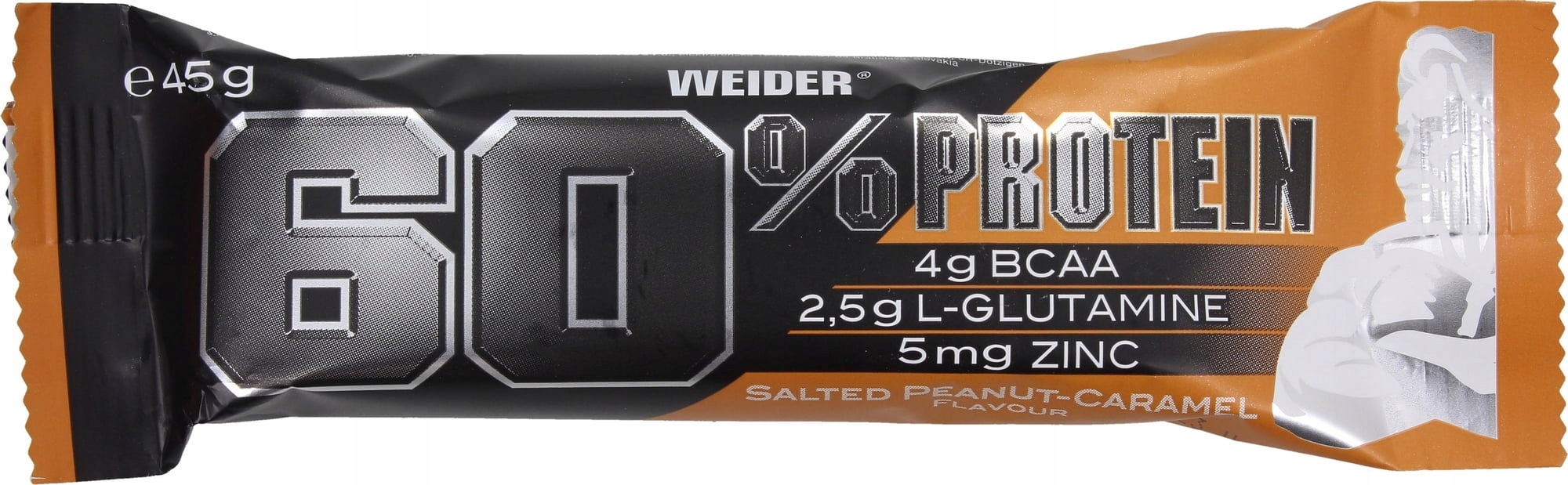 Weider 60% Protein Bar – Białkowy solony orzechowo-karmelowy dla aktywnych