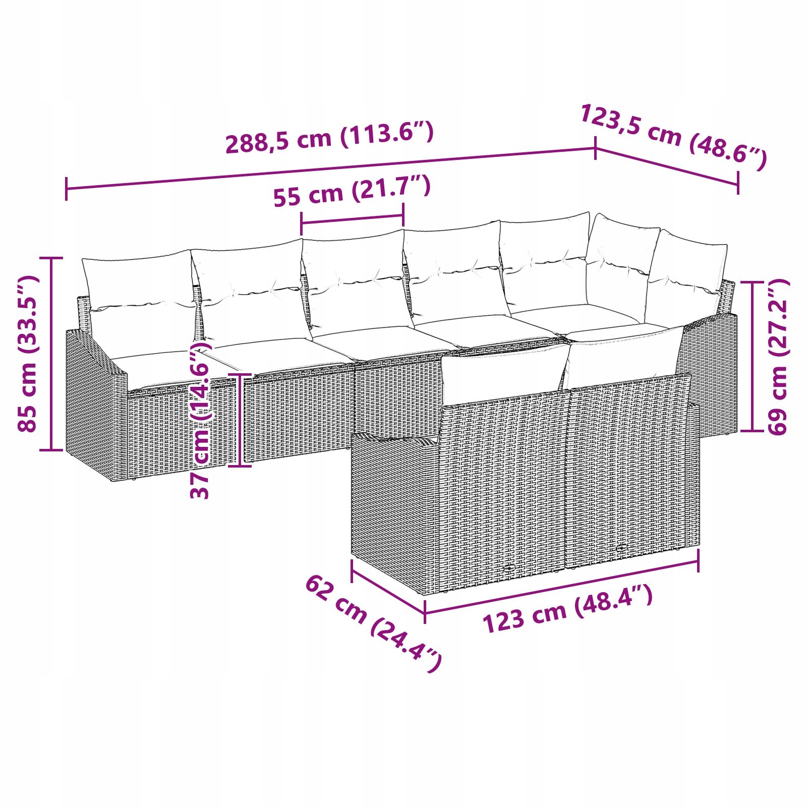 Wygodne poduszki z miękką pianką
