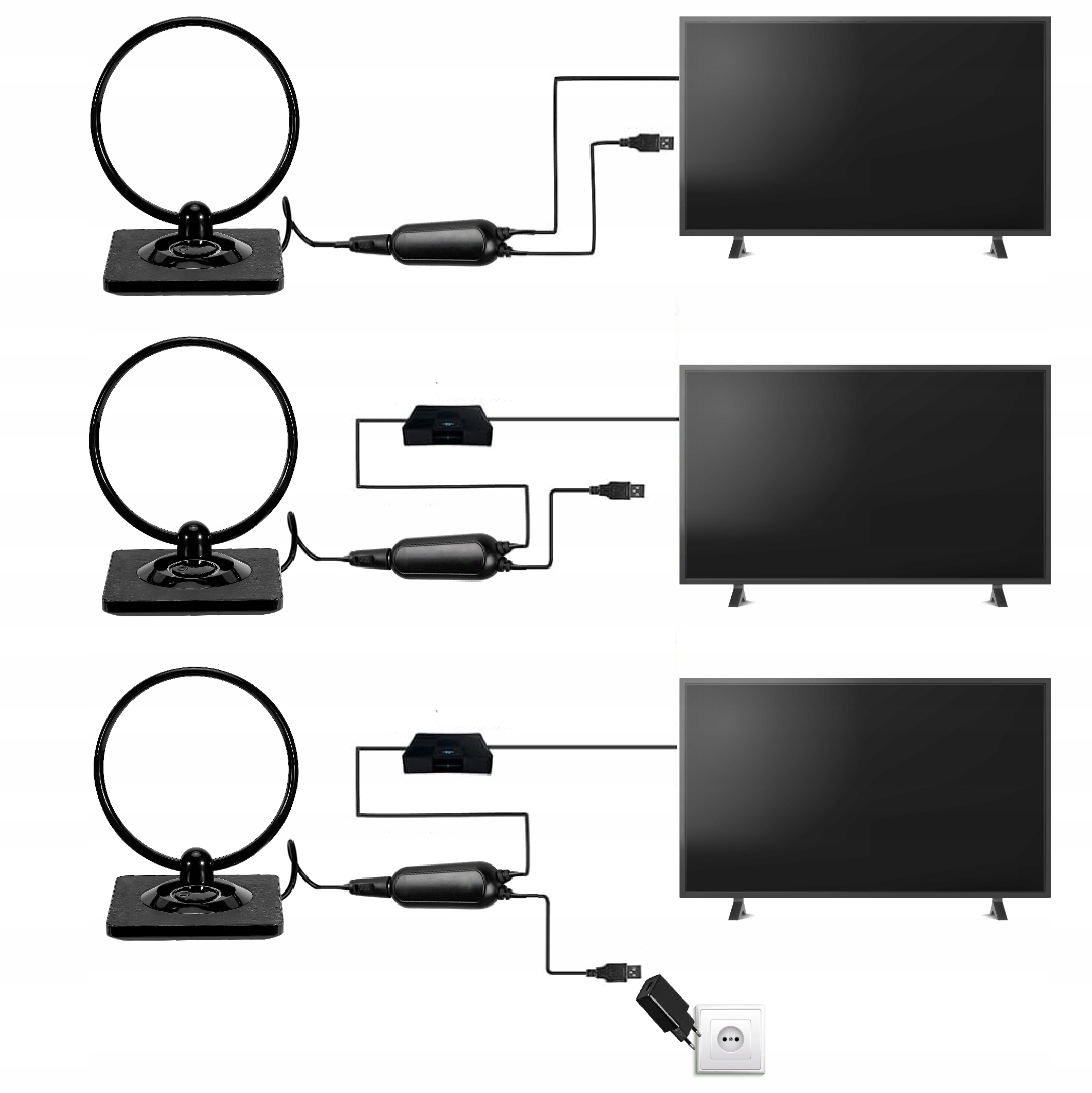 Uniwersalne zasilanie z USB lub gniazdka 230V