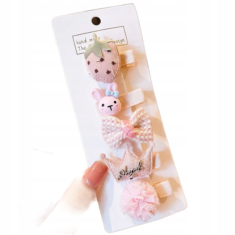 Zestaw Spinek do włosów Dziewczęcy Różowe XXXIII – Kolorowe akcenty dla małych księżniczek