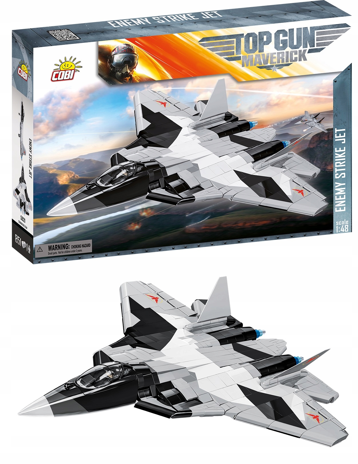 COBI TOP GUN Maverick Enemy Strike Jet 851kl 5921 – Zbuduj swój własny myśliwiec!