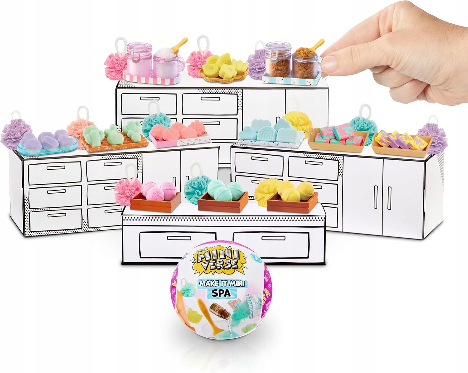 Realistyczne produkty: bombki kąpielowe, mydła i peelingi