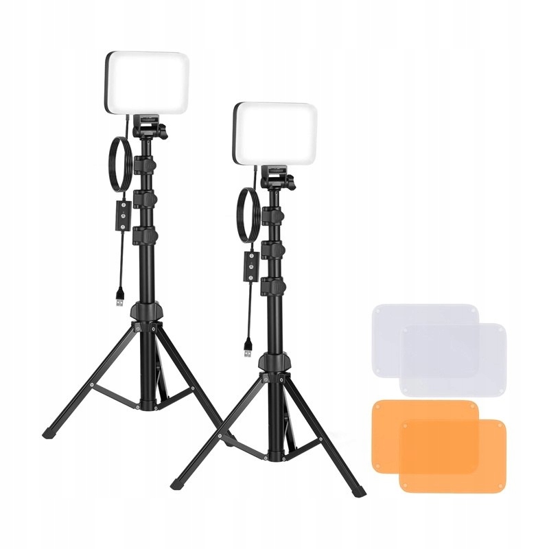 Neewer BP66 – Zestaw studyjny z dwiema lampami LED, filtrami i statywami
