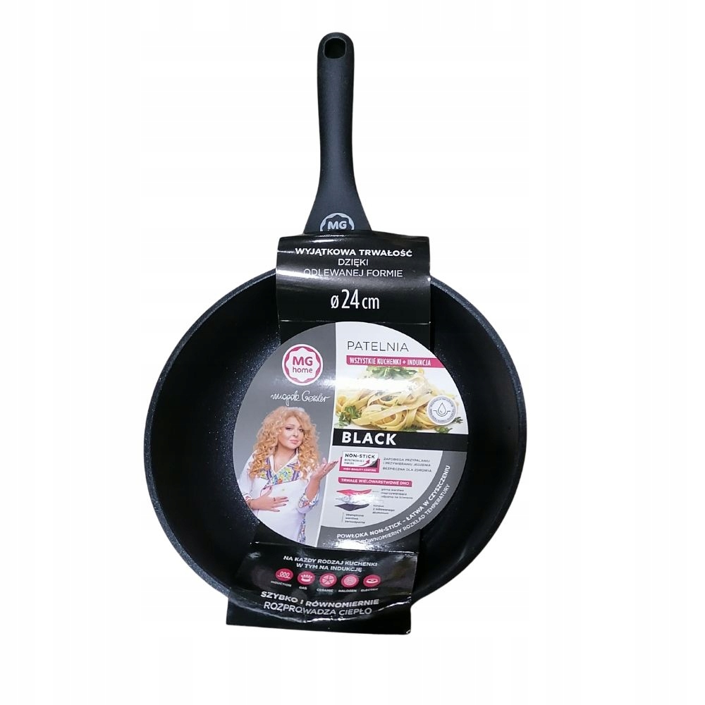 Patelnia BLACK 24 CM – Idealna do każdej kuchni