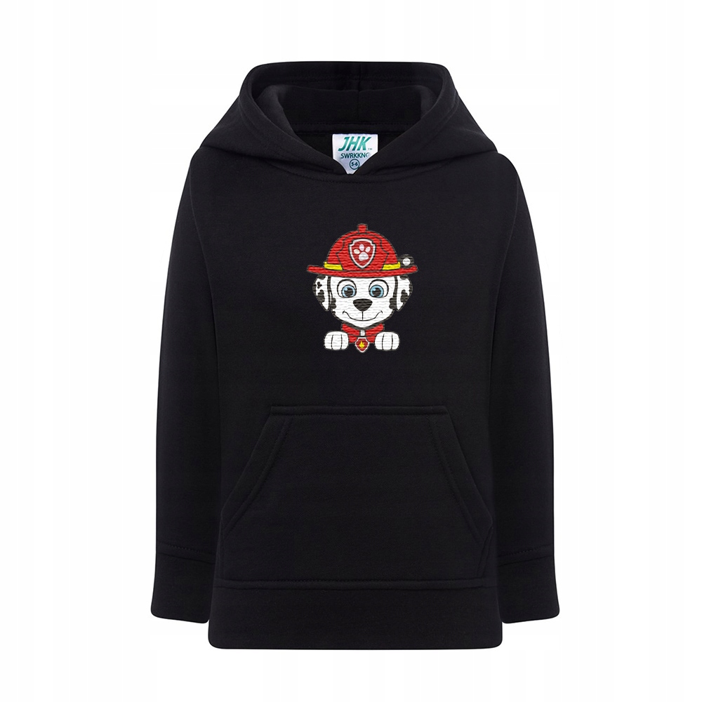 Bluza dziecięca z kapturem Marshall Psi Patrol – Idealny prezent z haftem komputerowym