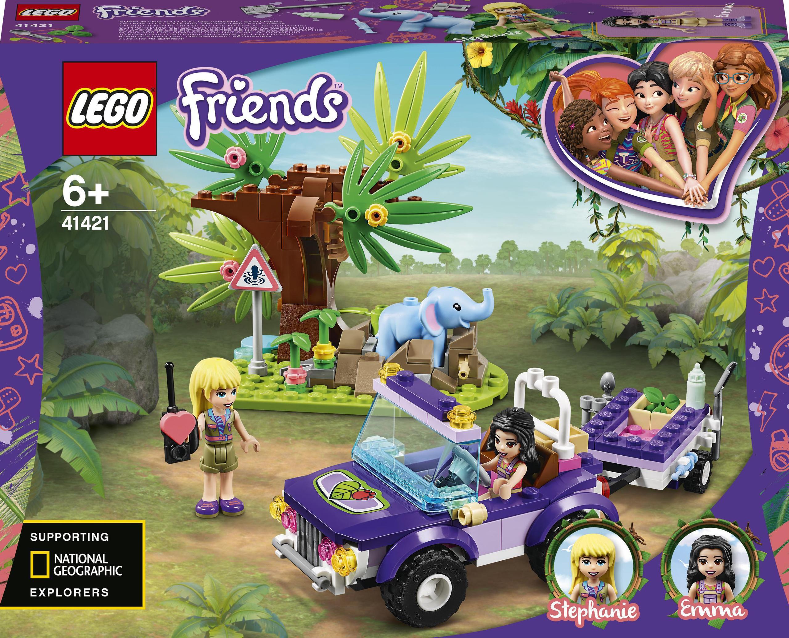 LEGO Friends Na ratunek słoniątku (41421) – Przygodowa zabawa w dżungli