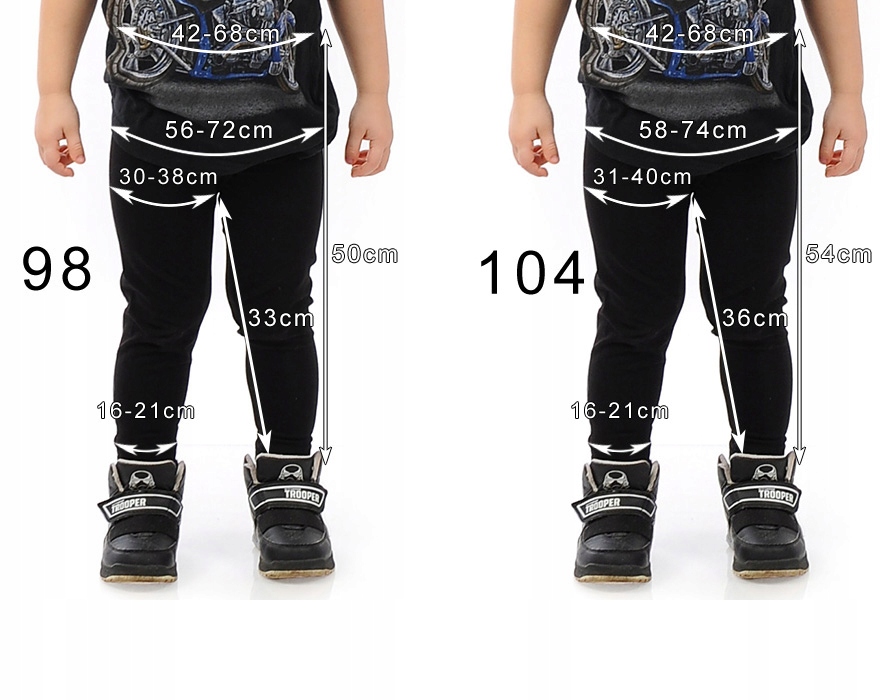 Rozmiar i dostępność – Legginsy w rozmiarze 98