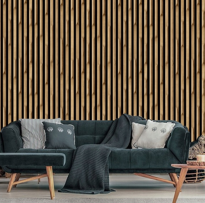 Fototapety Tapeta winylowa ścienna imitująca lamele efekt 3D – Nowoczesna dekoracja Twojego wnętrza