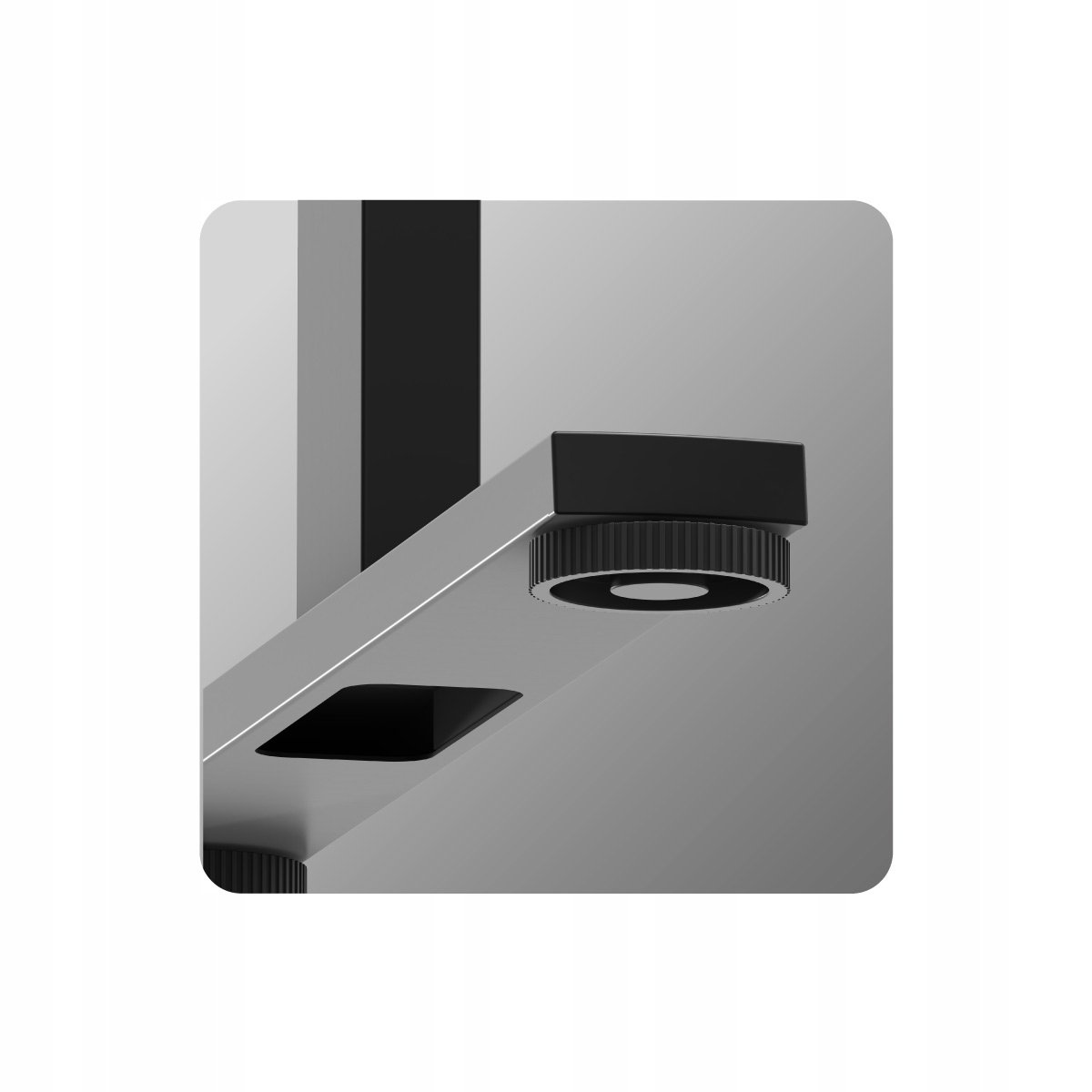 Uchwyt na słuchawki i miejsce na napój