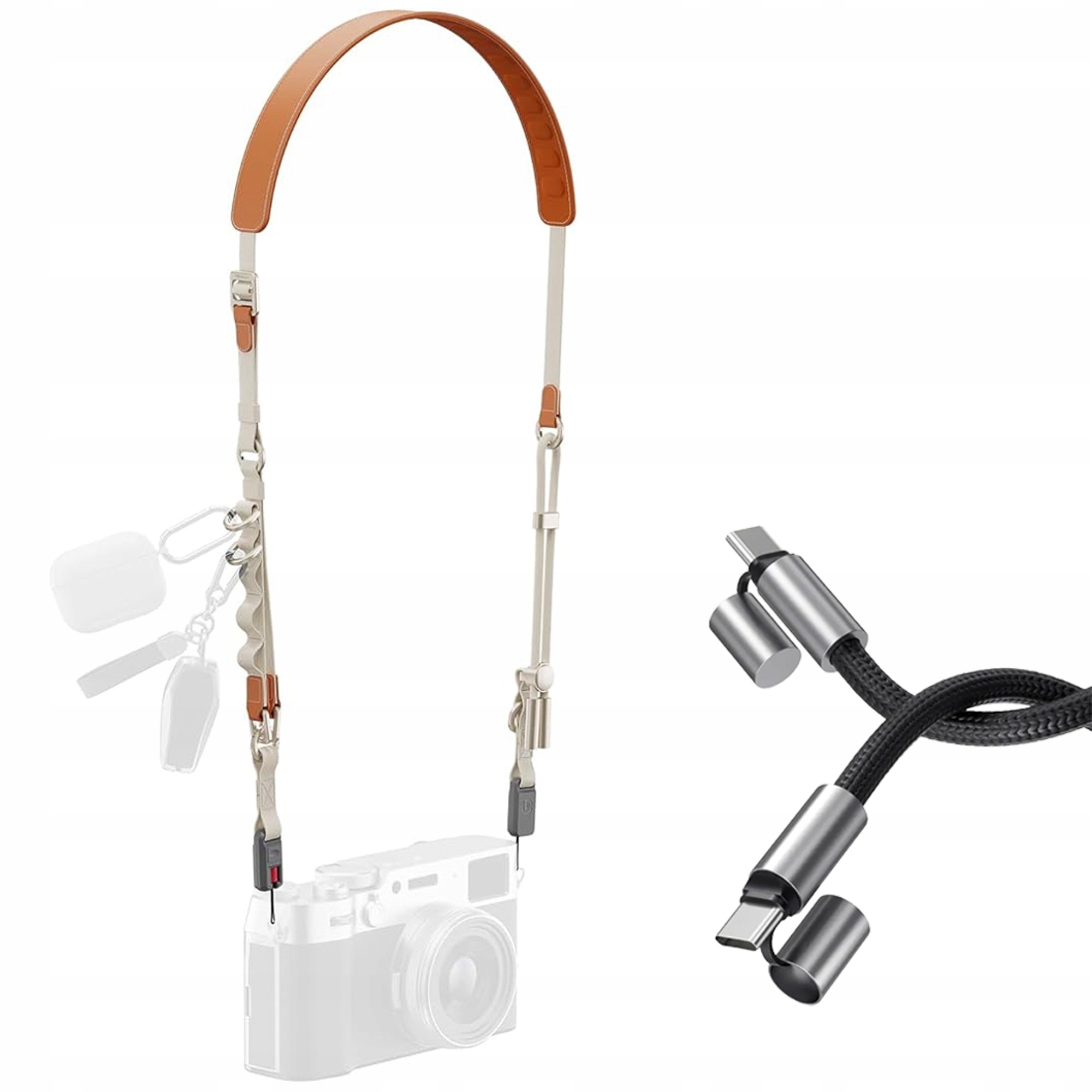 Zintegrowany kabel USB-C – Ładowanie i transfer danych bez zbędnych kabli