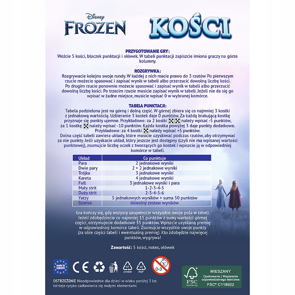 Gra podróżna Kości Kraina Lodu Trefl – Fantastyczna zabawa dla całej rodziny