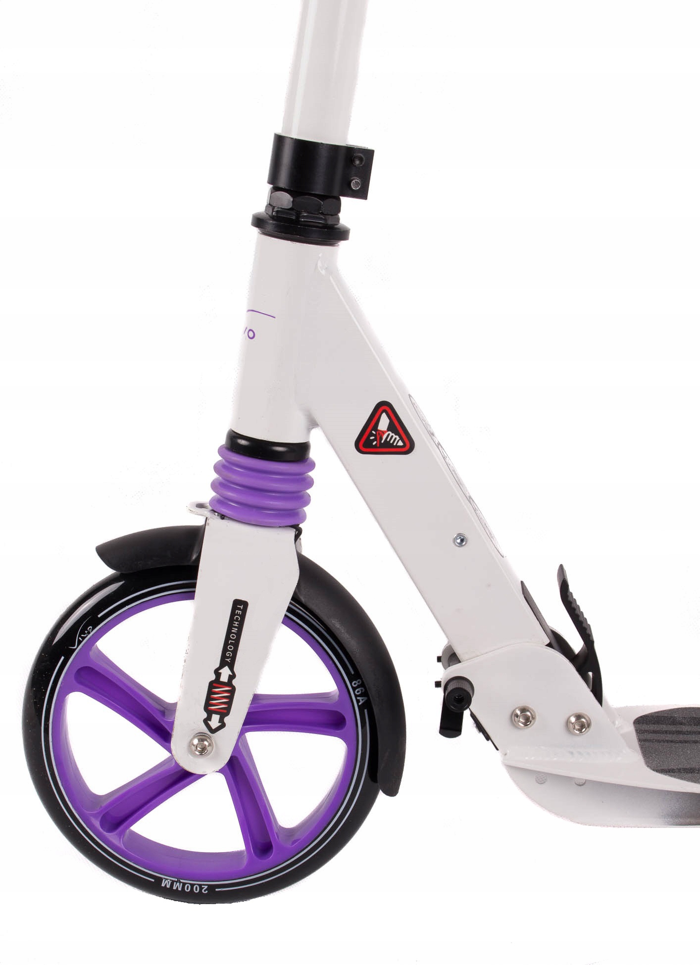 Wydajne koła 200mm PU z przodu i z tyłu