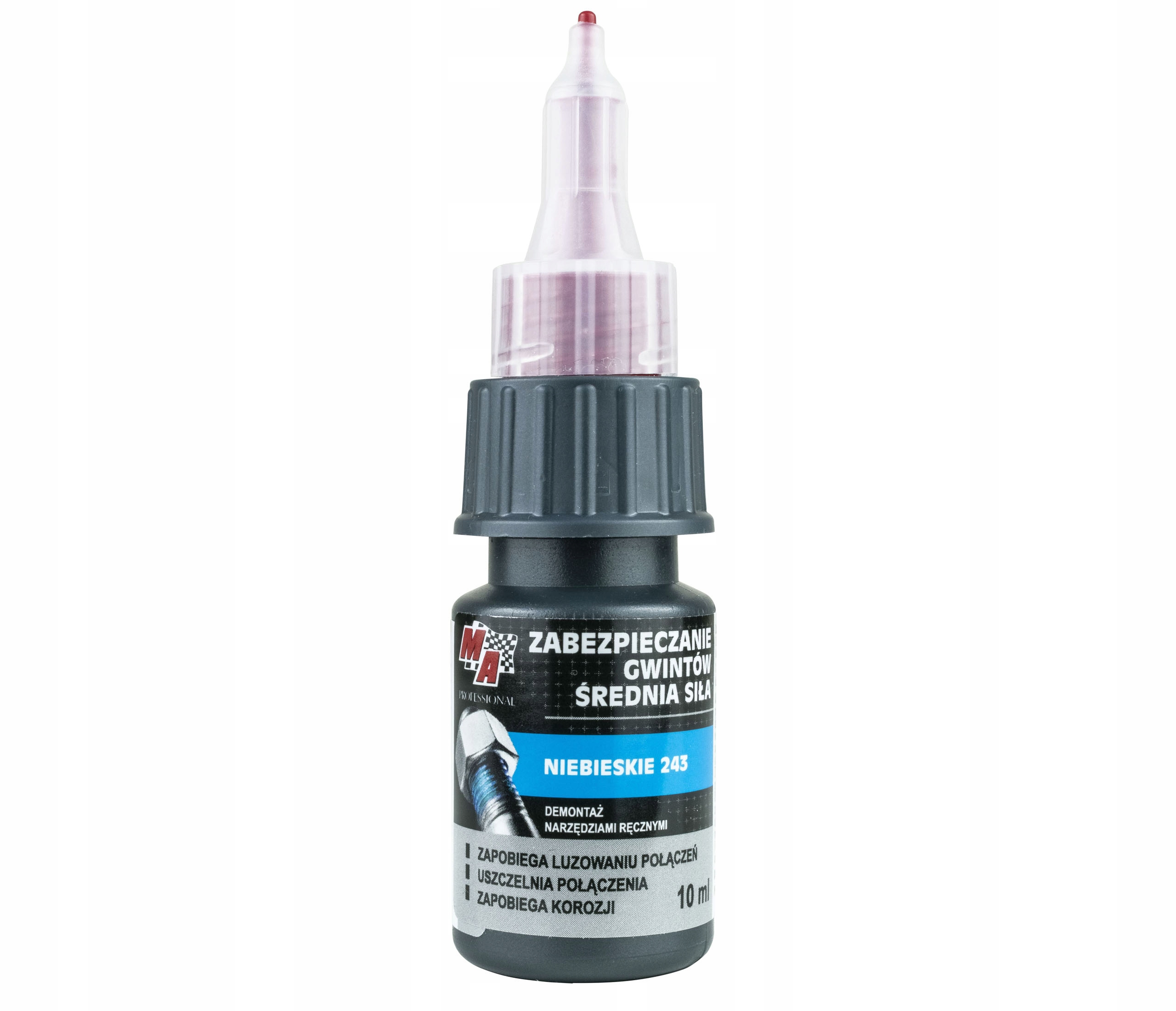Środek do zabezpieczania gwintów niebieski 10ml – Ochrona przed luzowaniem