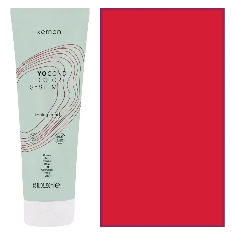 Kemon Yo Cond Color System Toning Cond Red 250 ml – Odświeżająca odżywka koloryzująca