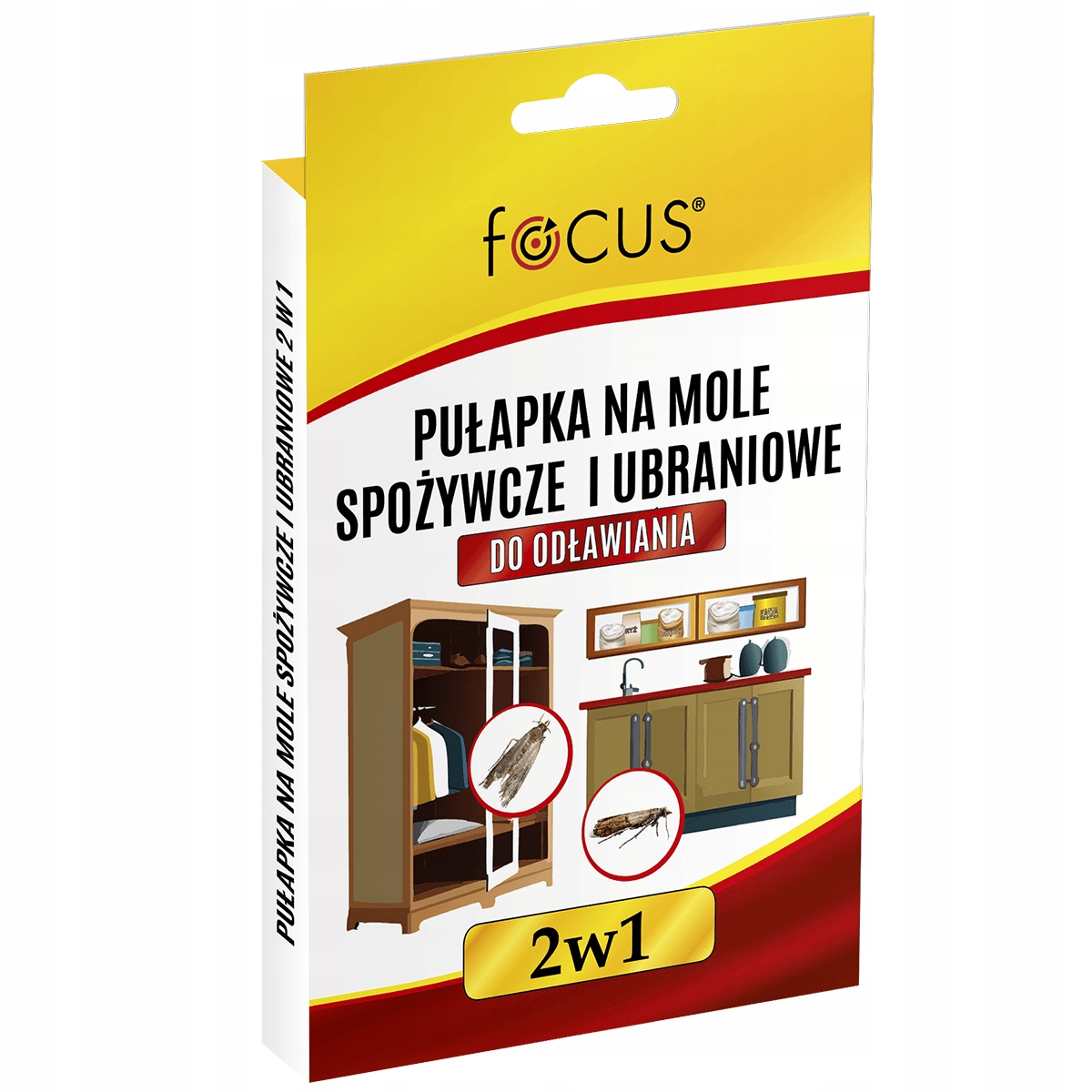 Pułapka na Mole Spożywcze i Ubraniowe 2w1 Focus – Skuteczne rozwiązanie dla Twojego domu