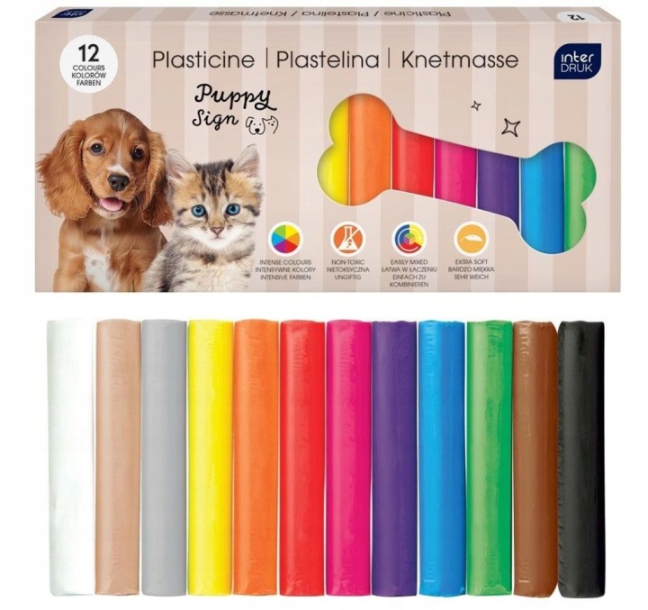 Gumki do ścierania Puppy Sign (36szt) – Idealne do biura i szkoły