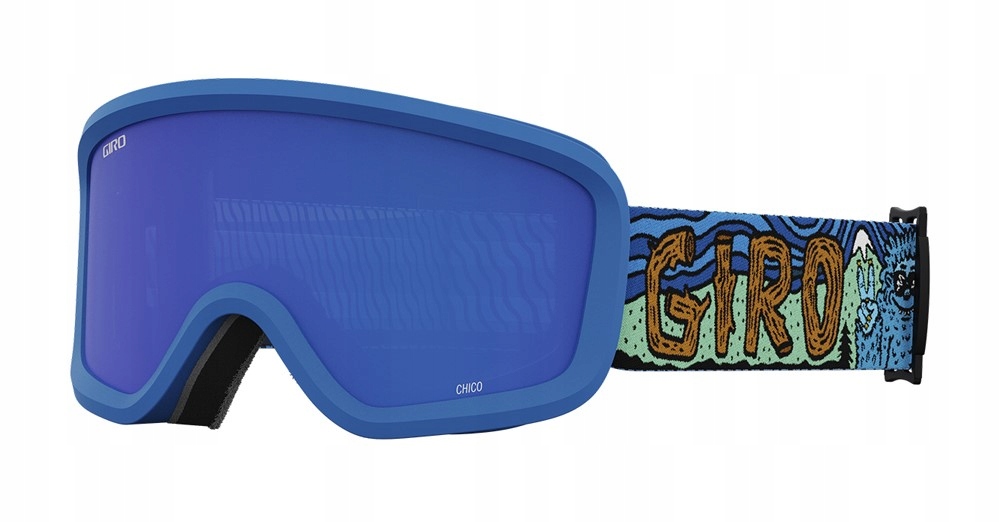 Gogle zimowe juniorskie GIRO CHICO 2.0 BLUE SHREDDY YETI – Komfort i ochrona na stoku
