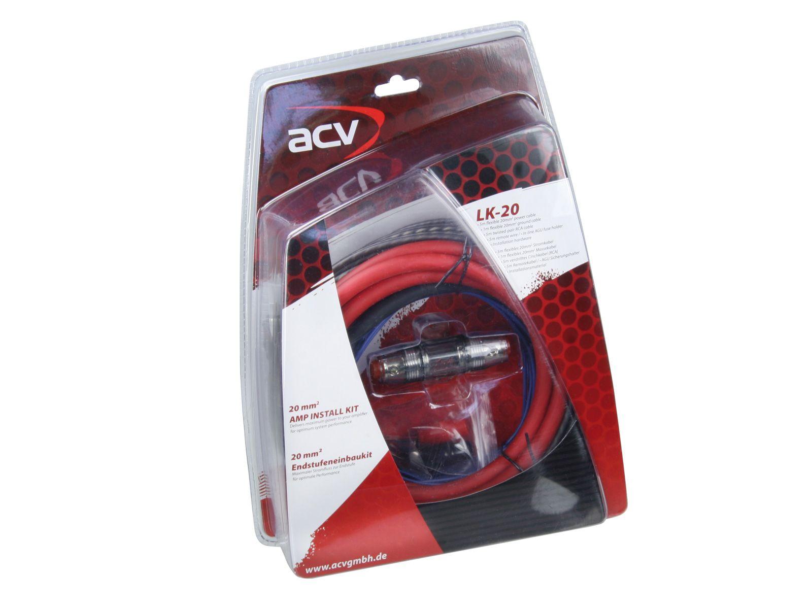 ACV Kabelkit 20kv 2-kanal – Idealne rozwiązanie do montażu wzmacniacza samochodowego