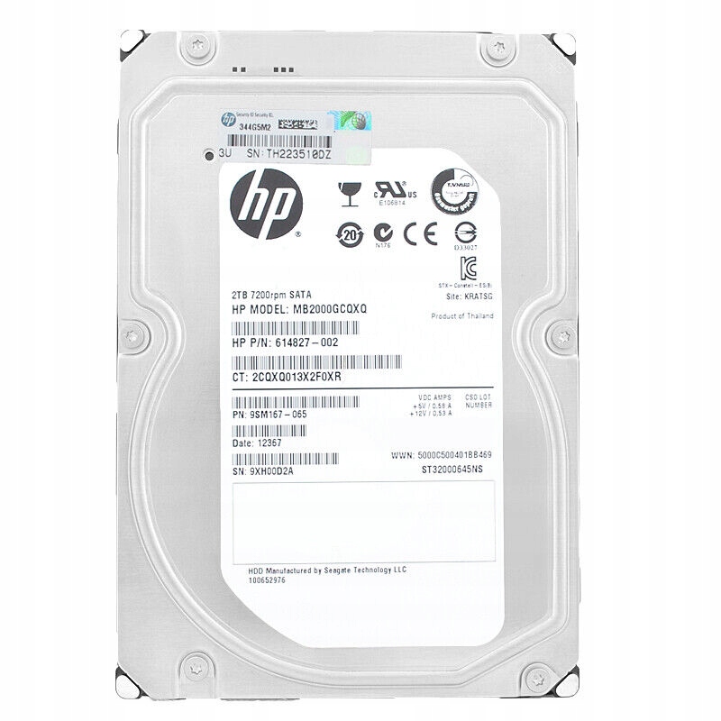 Dysk twardy HP Enterprise 2TB 6G SATA 7.2k 3.5in – Wydajność i niezawodność