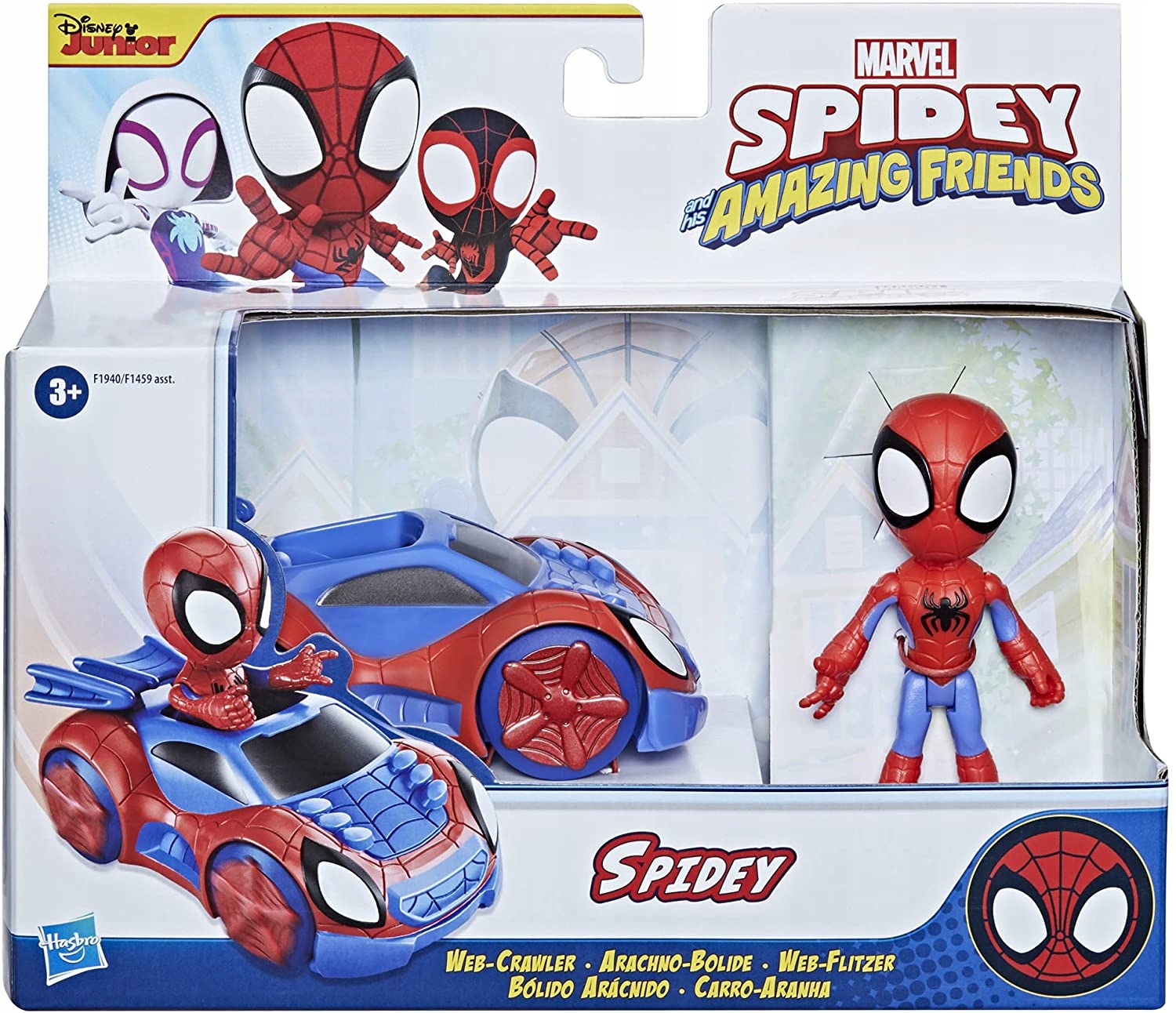 Zestaw HASBRO: Figurka SPIDEY SPIDERMAN + pojazd Web-Crawler – Idealny prezent dla małych superbohaterów