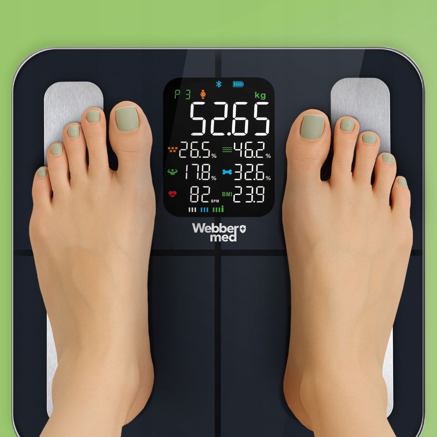 Kolorowy ekran LCD – Wygodne i czytelne wyświetlanie wyników