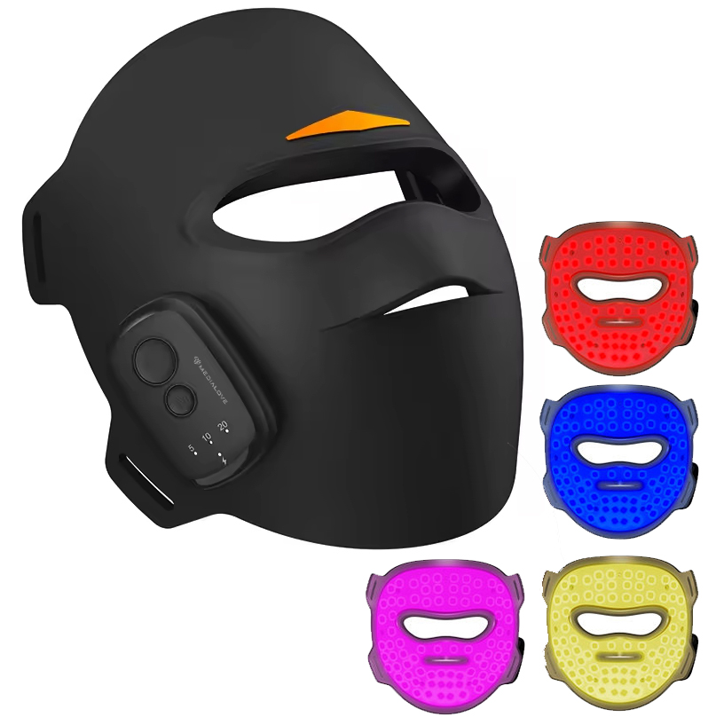 Maska Fotonowa LED Medialove M19-3 Czarna – Innowacyjna pielęgnacja twarzy w domowym zaciszu