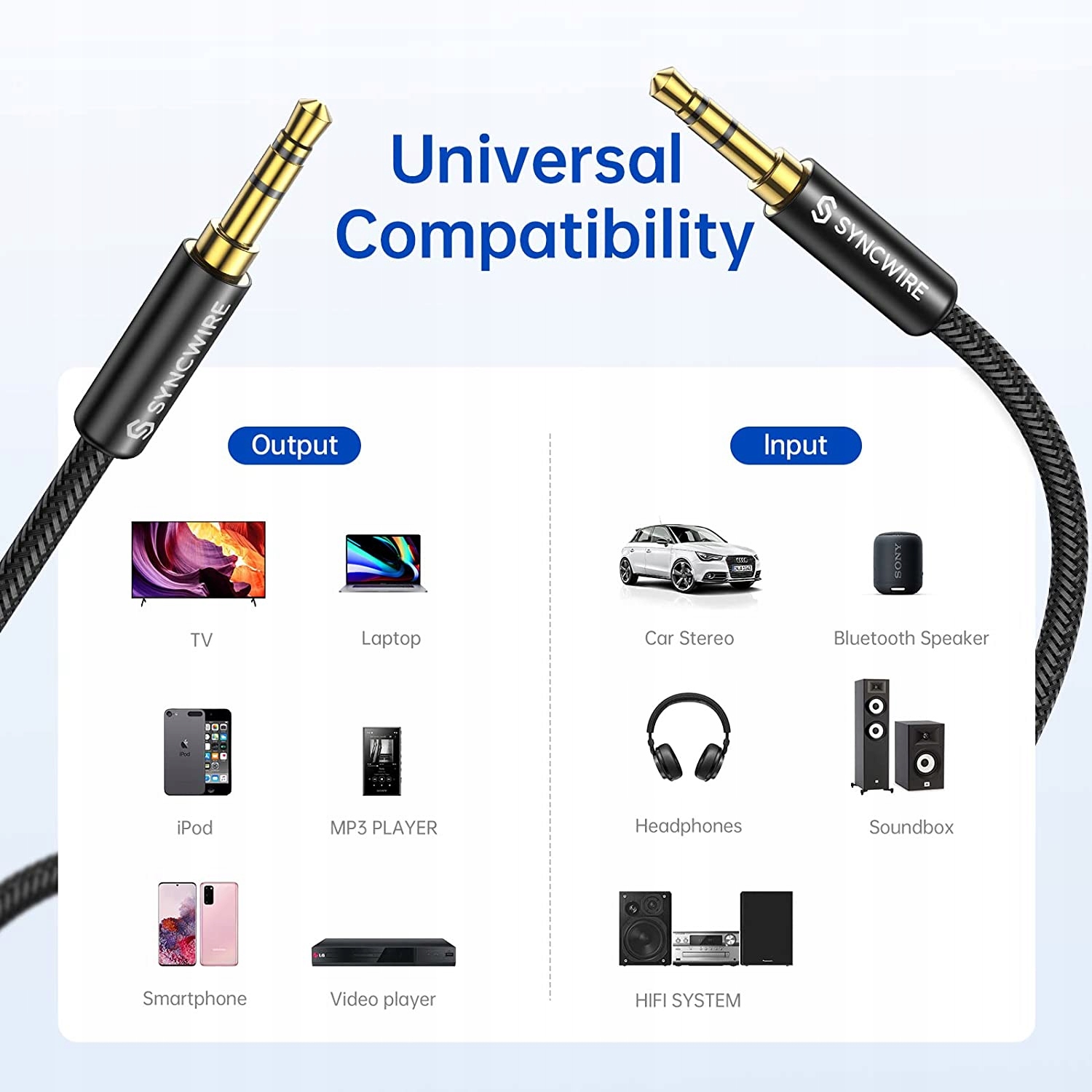 Kompatybilność z urządzeniami audio – Słuchawki, iPhone, iPod, iPad