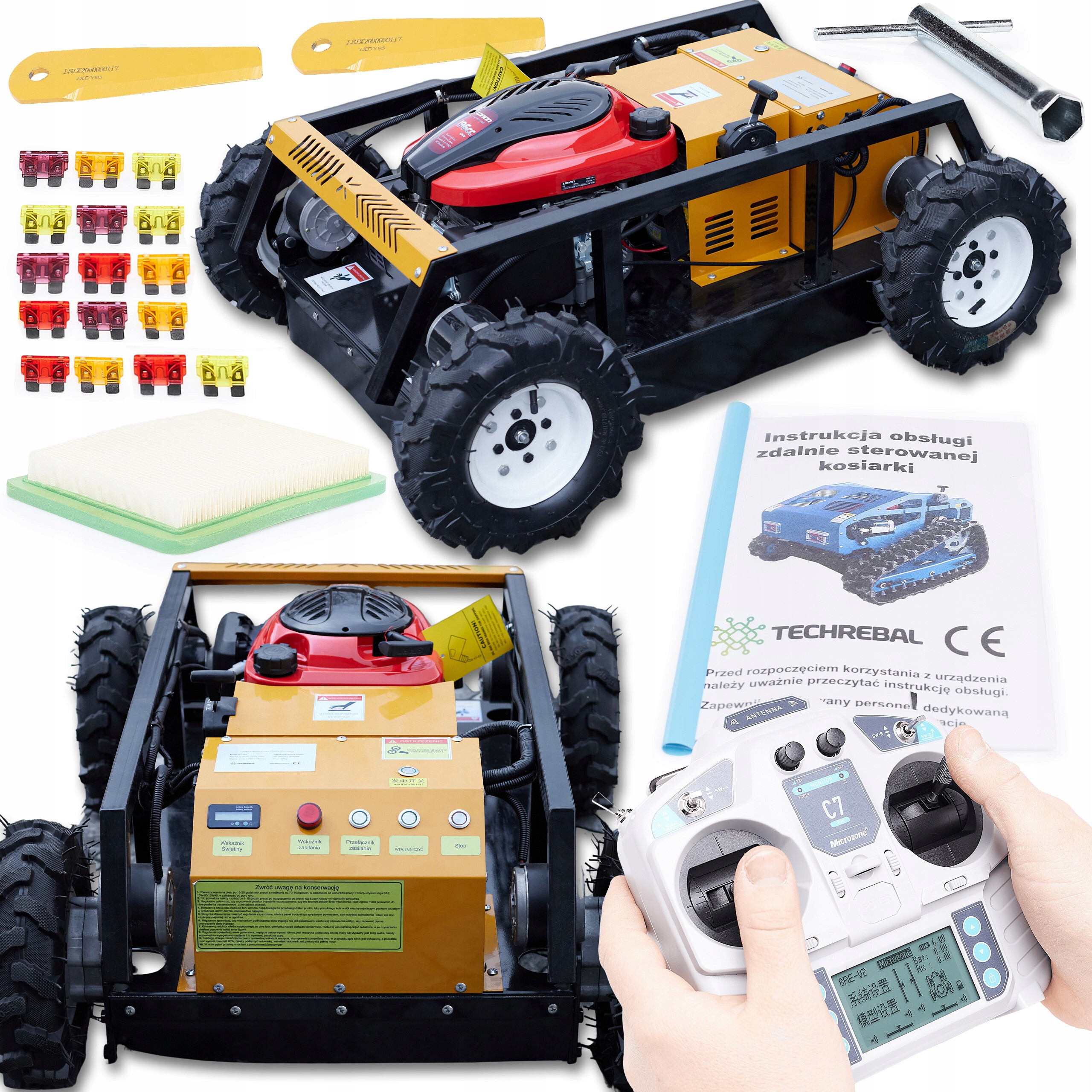 Kosiarka Zdalnie Sterowana Prato 550 Hybryda Spalinowa Pilot RC 50cm Loncin – Innowacyjne rozwiązanie do koszenia