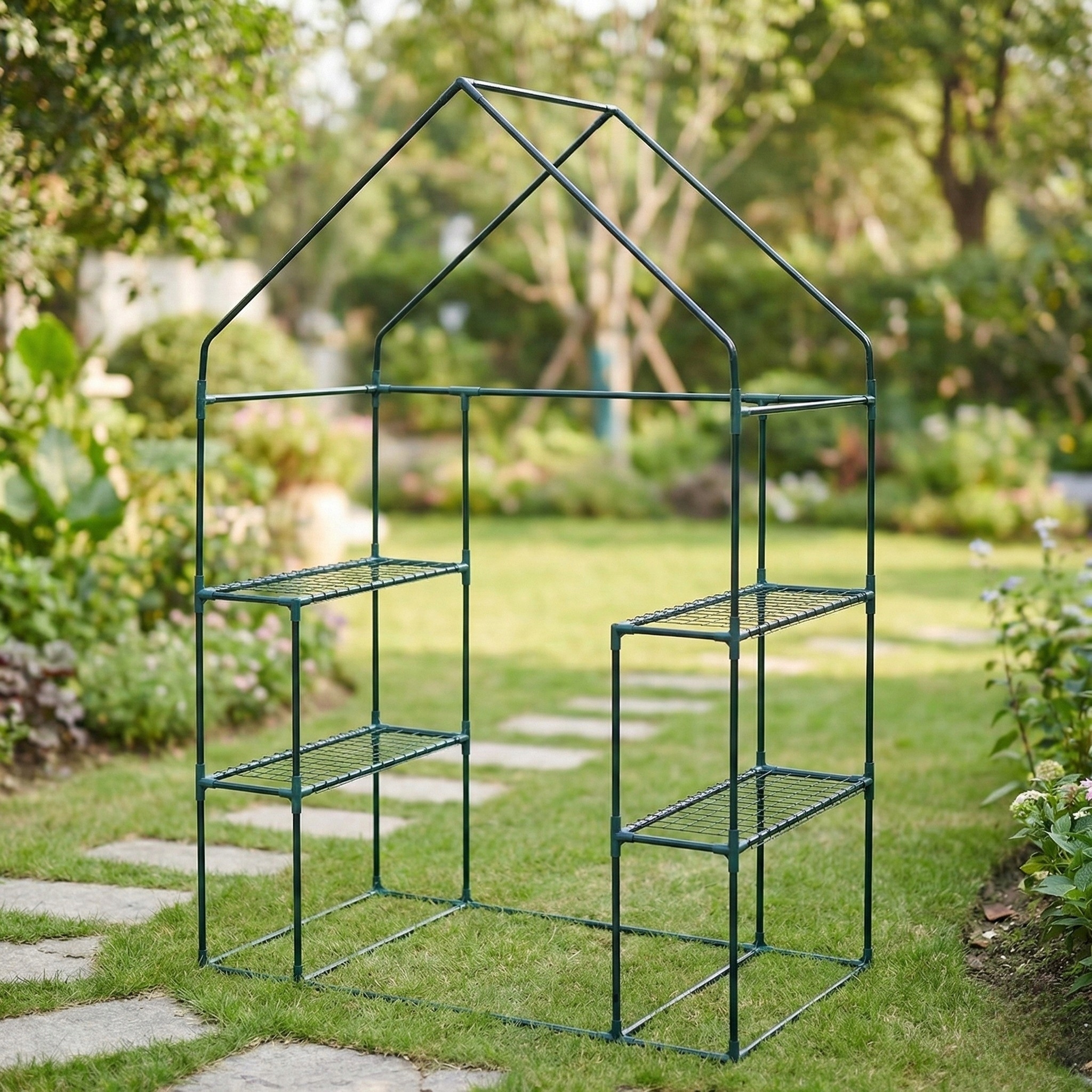 Mini szklarnia foliowa z półkami MIVA – Idealne rozwiązanie dla Twojego ogrodu