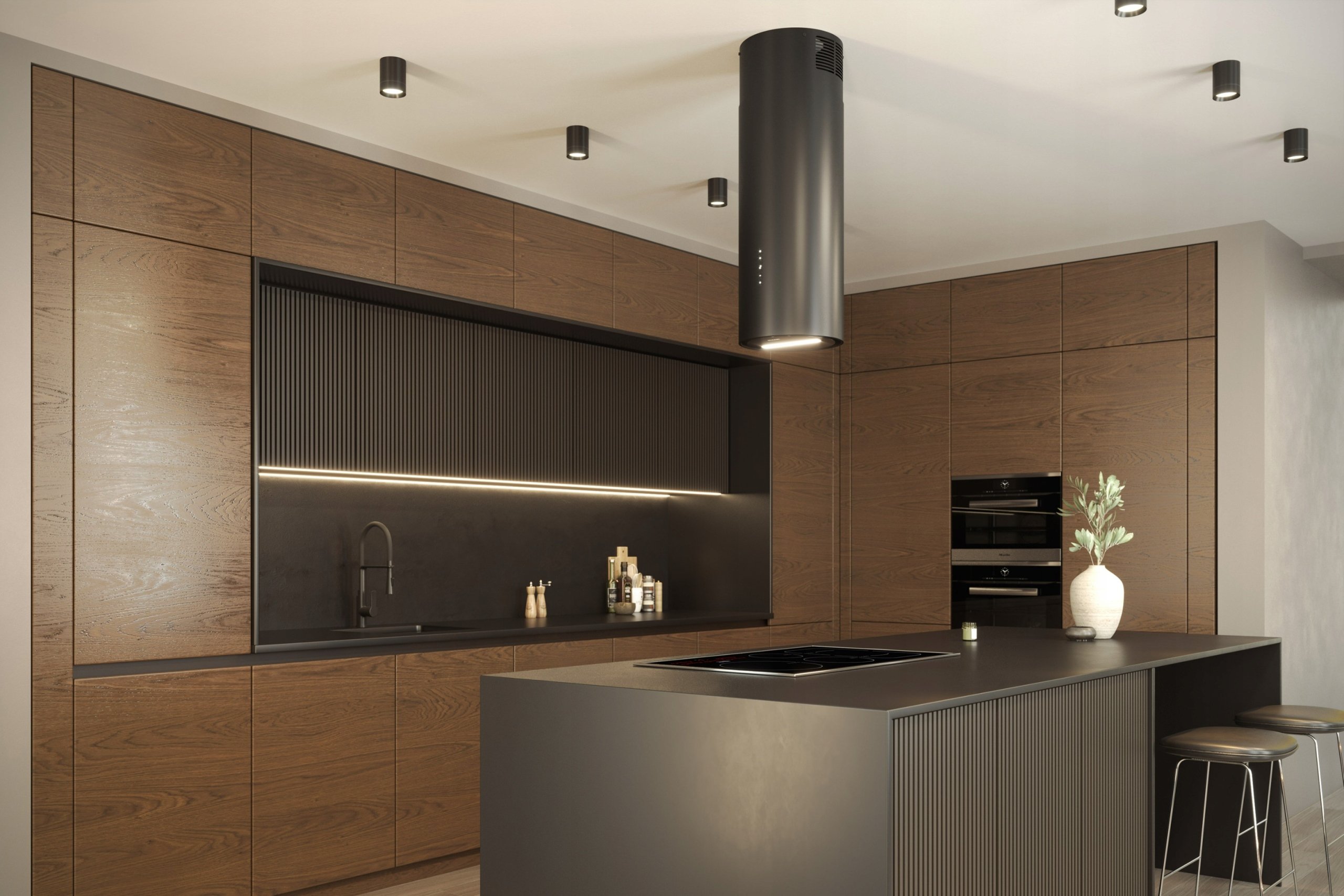 Okap MAAN Malwa 31 Czarna – Elegancja i funkcjonalność w Twojej kuchni