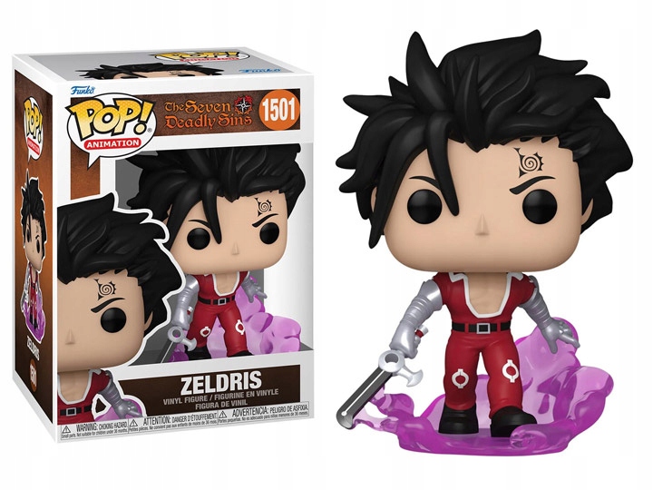Funko POP! The Seven Deadly Sins Zeldris 1501 – Kolekcjonerska figurka z anime
