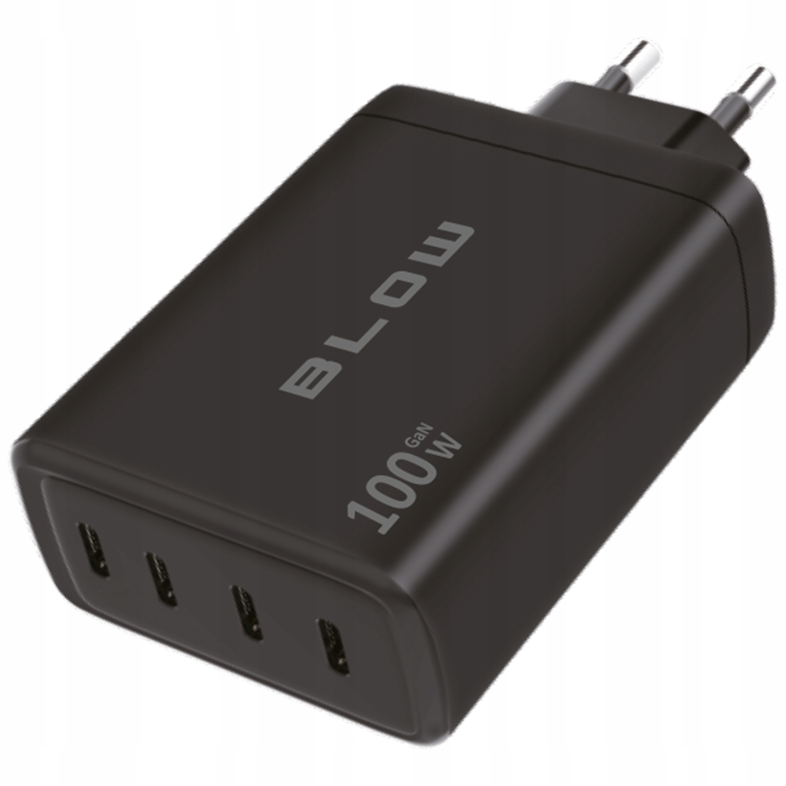 Ładowarka sieciowa BLOW GaN 100W – 4x USB-C – Szybkie ładowanie dla każdego