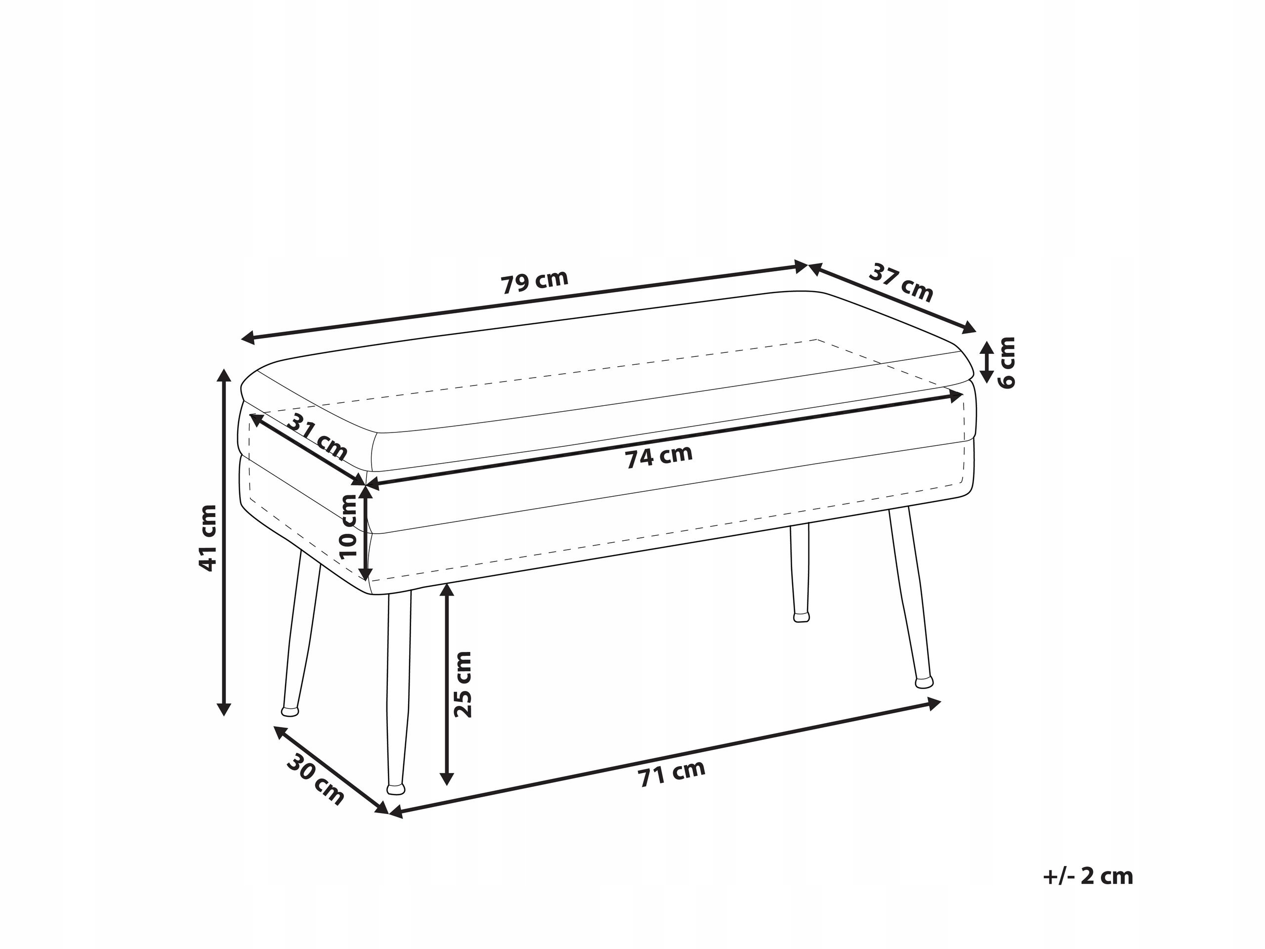Ławka ze schowkiem DURHAM – Stylowy dodatek do Twojego wnętrza