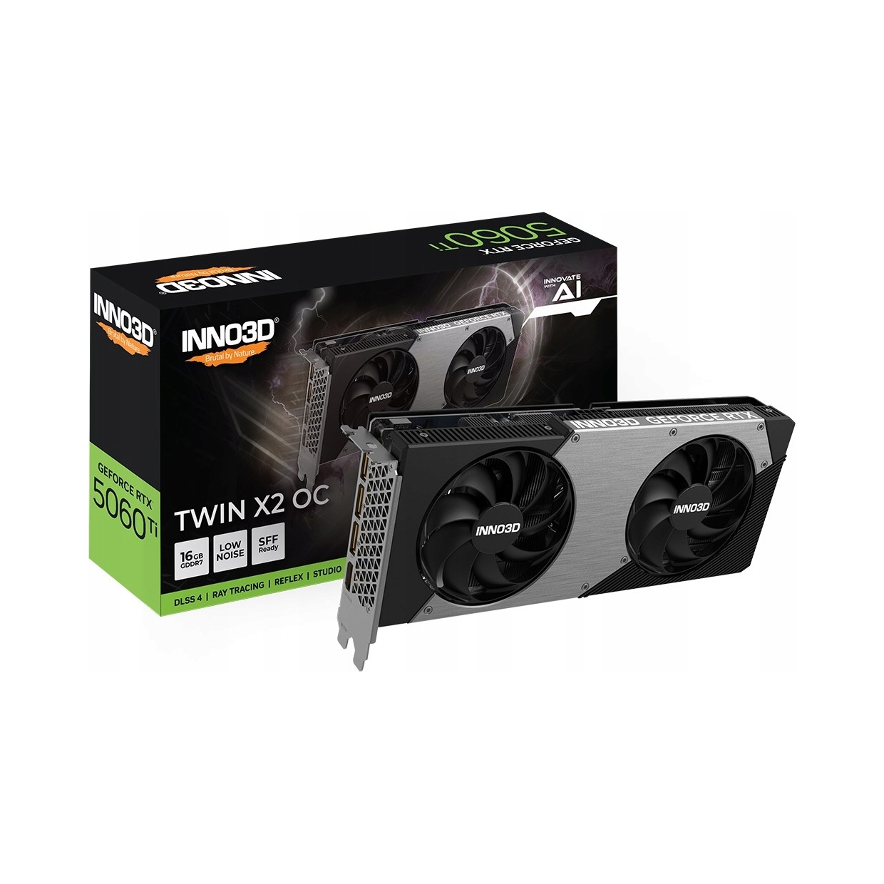 Karta graficzna INNO3D GeForce RTX 5060 Ti Twin X2 OC 16 GB – Rewolucyjna wydajność w grach