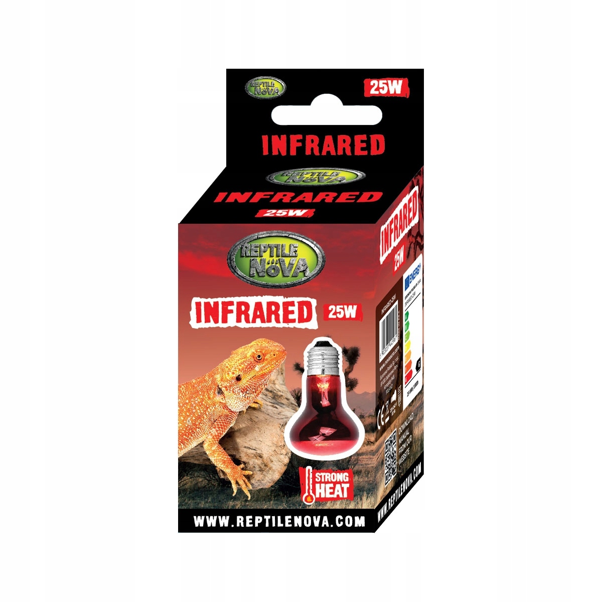 Aqua Nova Żarówka Grzewcza UVA Reptile Infrared 25W – Idealne źródło ciepła dla Twoich zwierząt