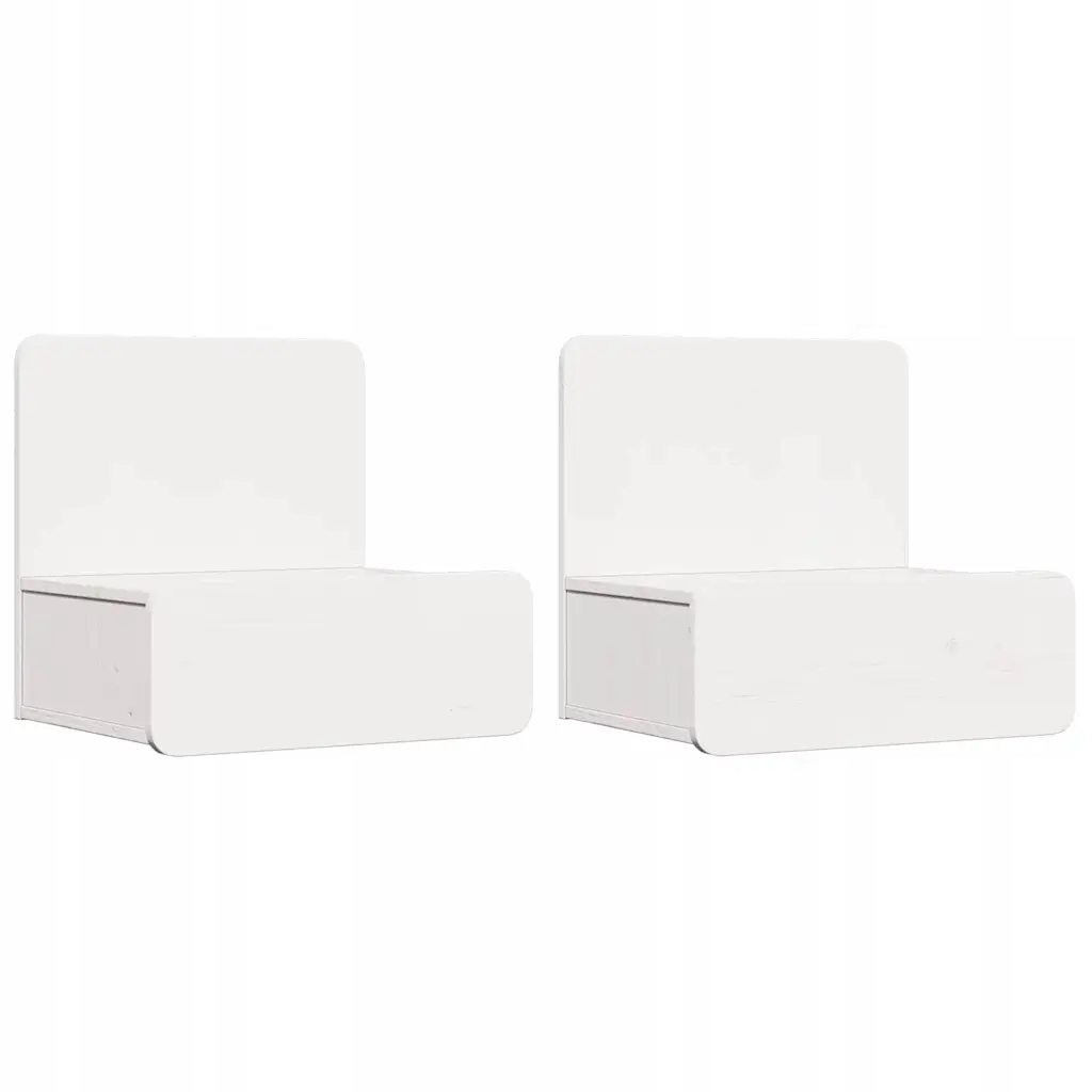 Stolik nocny 2 pcs Biały 44 x 32,5 x 40 cm – Elegancja w Twojej sypialni