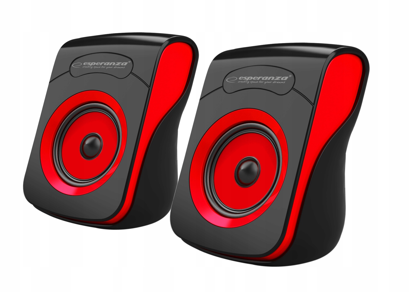 Głośniki 2.0 USB Flamenco – Doskonałe brzmienie dla Twojego komputera