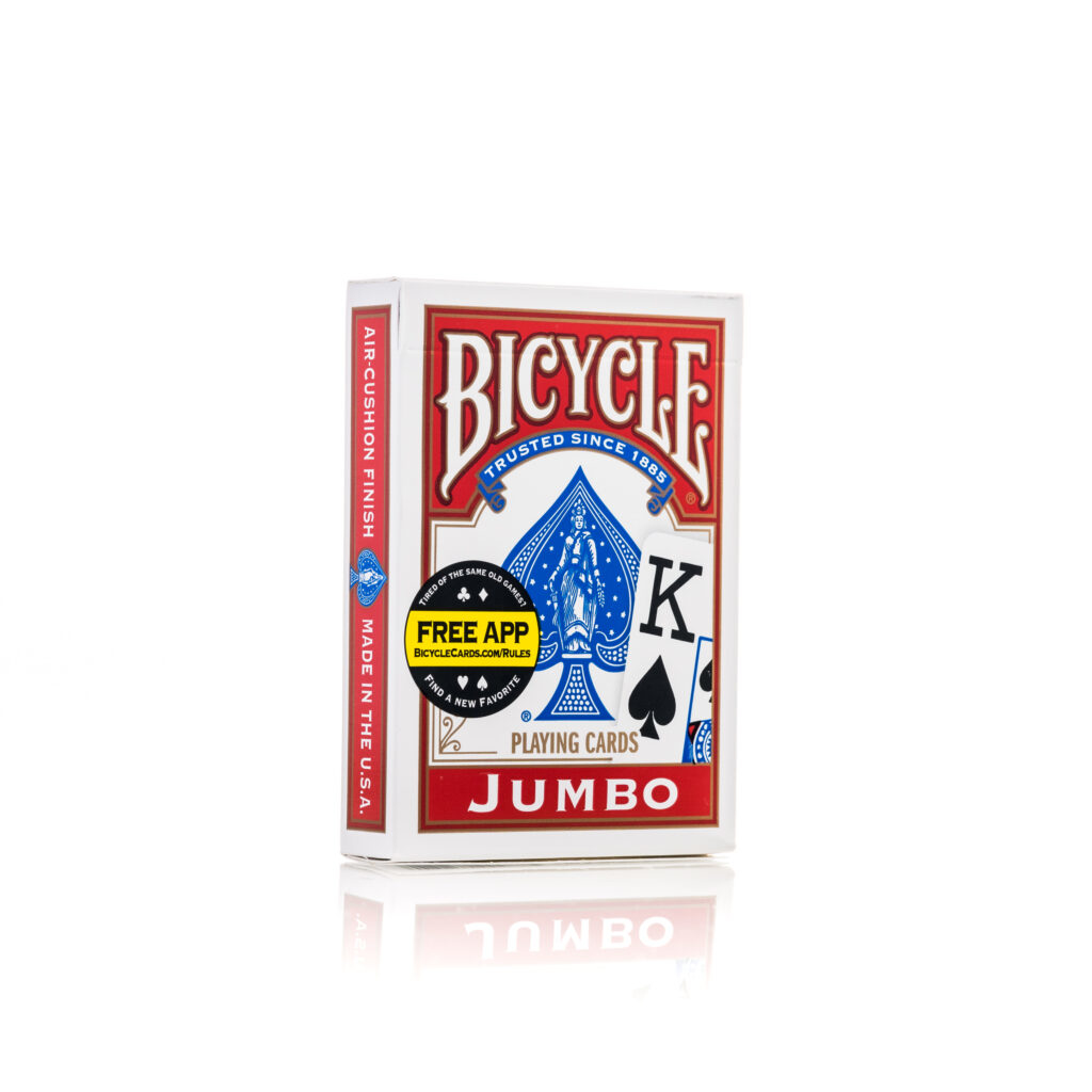 Karty Jumbo Index RB 2 talie BICYCLE – Idealne do gier karcianych