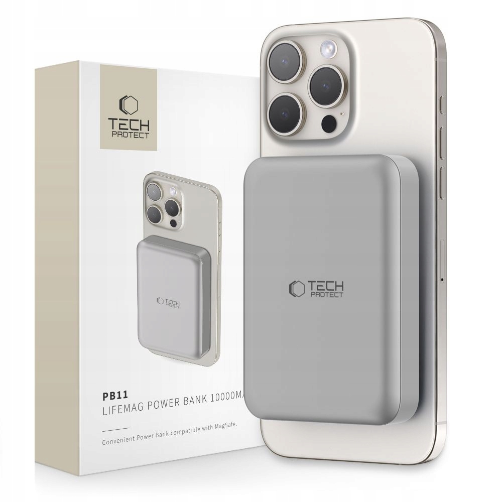 Power Bank Tech-Protect PB11 LifeMag MagSafe 10000mAh – Elegancja i funkcjonalność w jednym