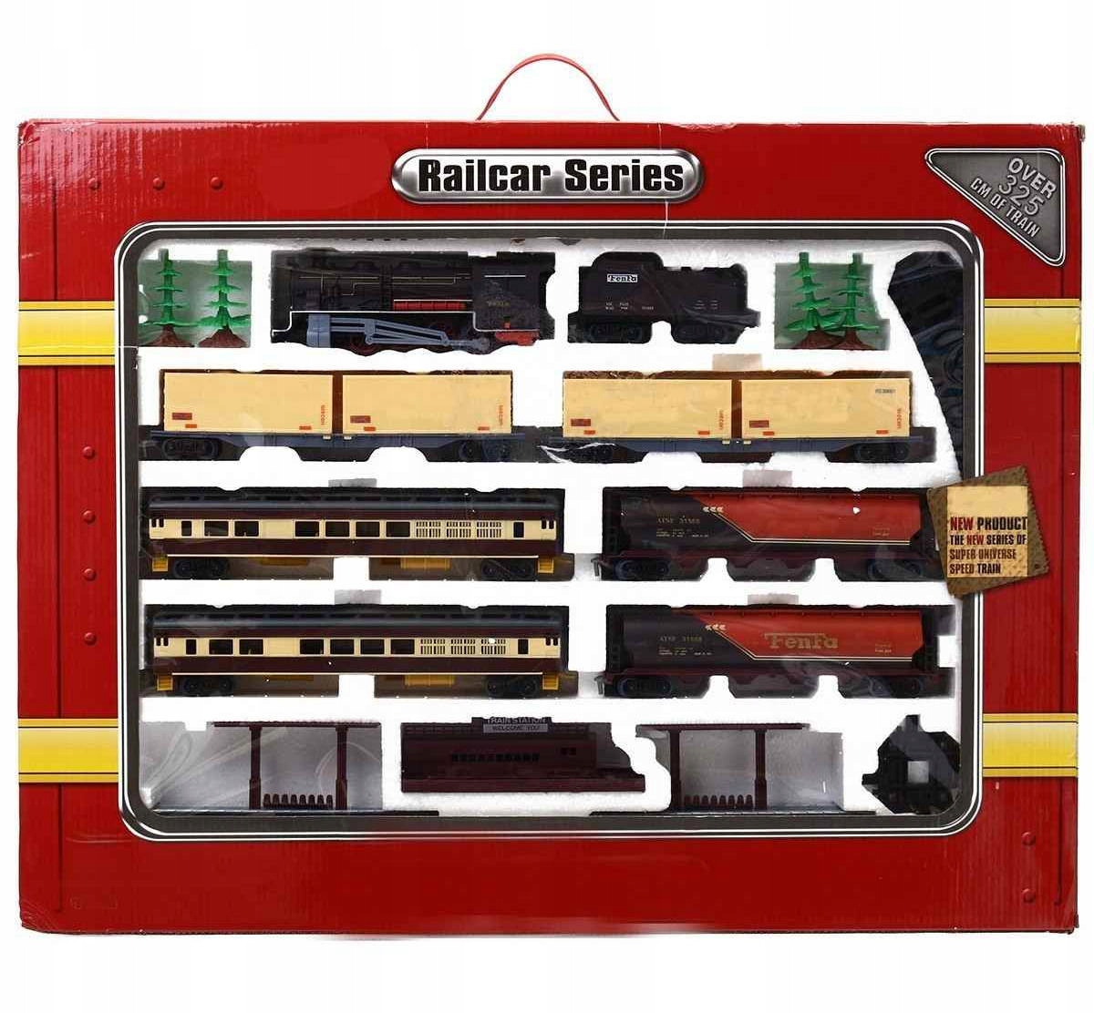 Ogromna Elektryczna Kolejka Fenfa 1601A + 7 Wagonów – Interaktywna zabawa dla dzieci