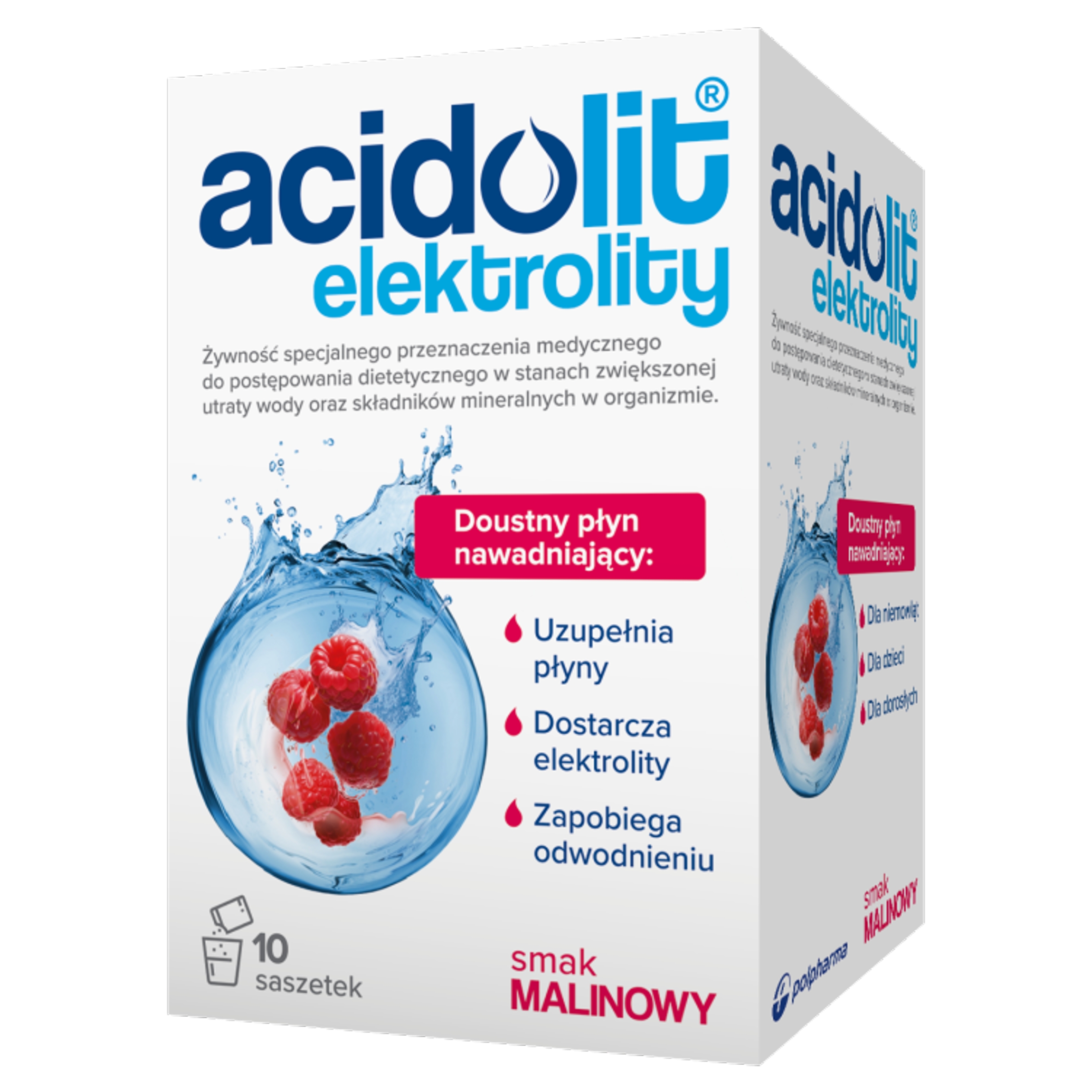 ACIDOLIT – Elektrolity suplement diety Malina dla zdrowia i nawodnienia