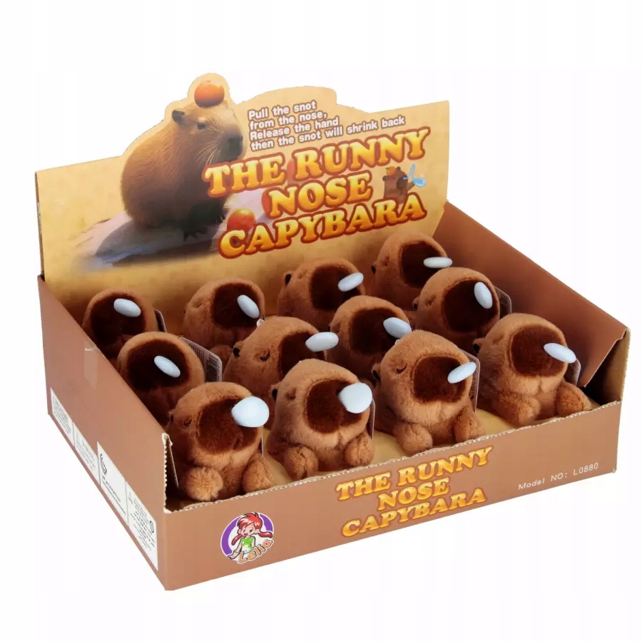 Zabawka Naciągana Pluszowa Kapibara 11 cm – Uroczy towarzysz zabaw