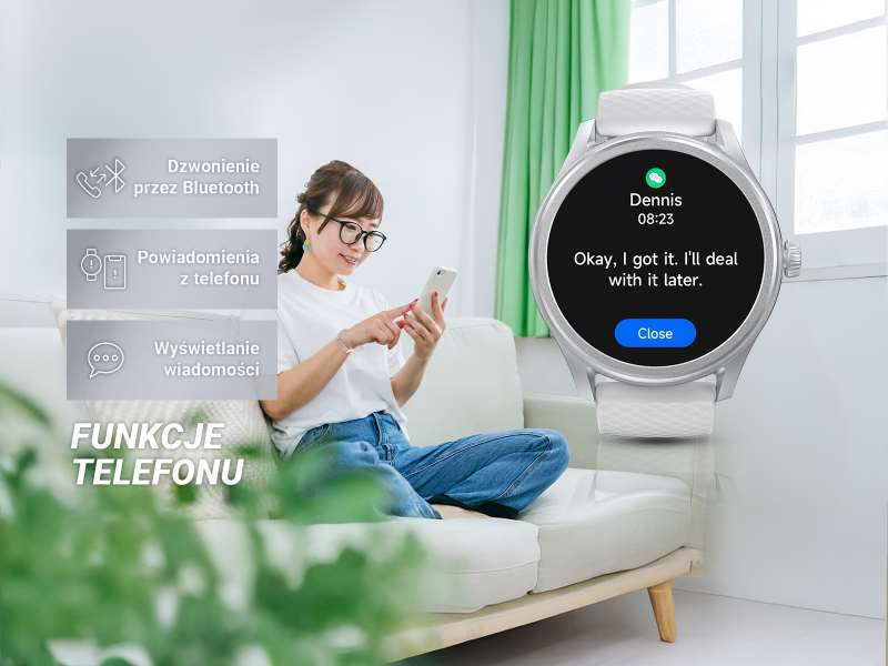 Rozmowy Bluetooth przez zegarek Hama