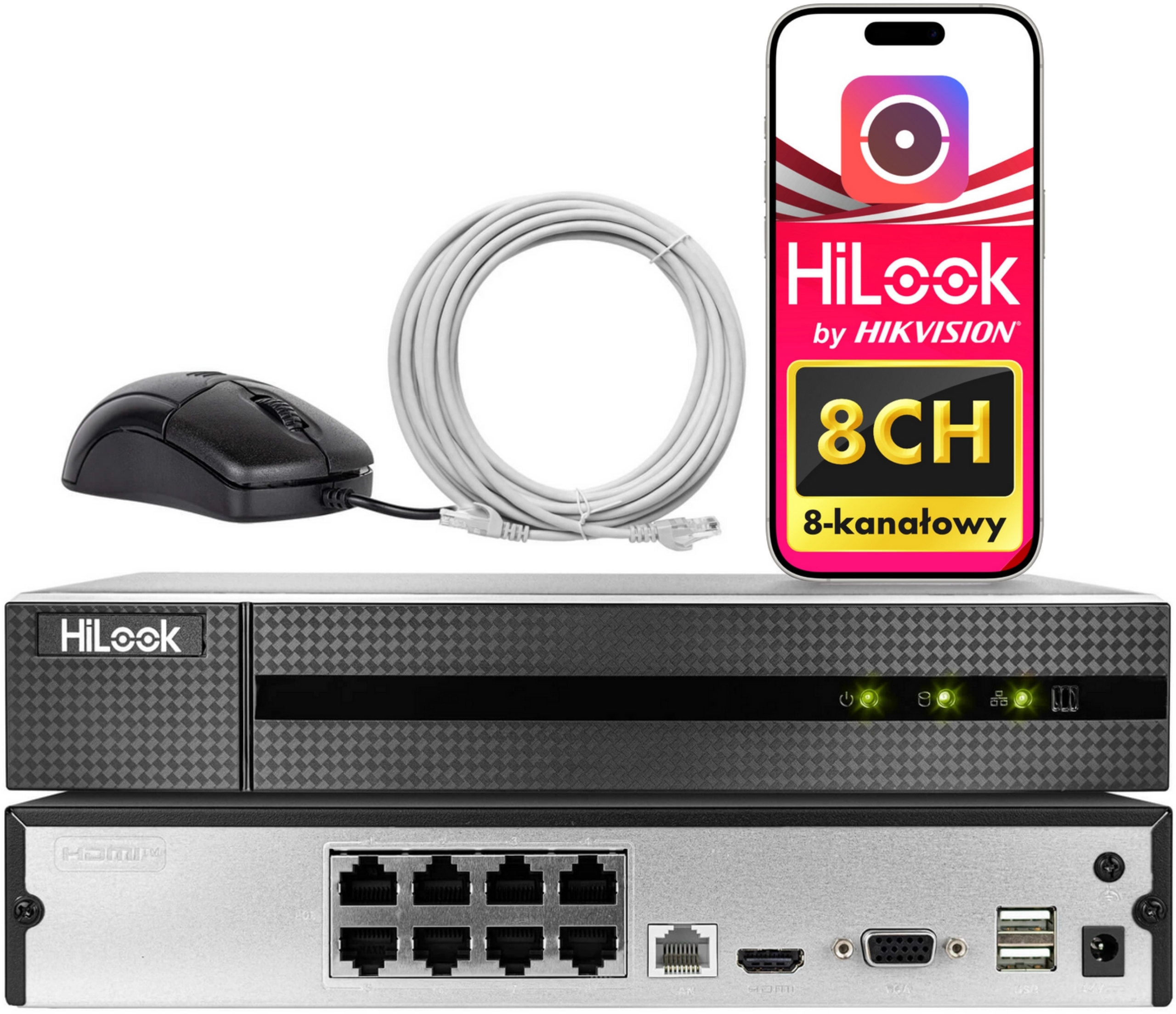 Rejestrator IP HiLook by Hikvision NVR-108MH-C/8P(E) – Nowoczesne rozwiązanie do monitoringu