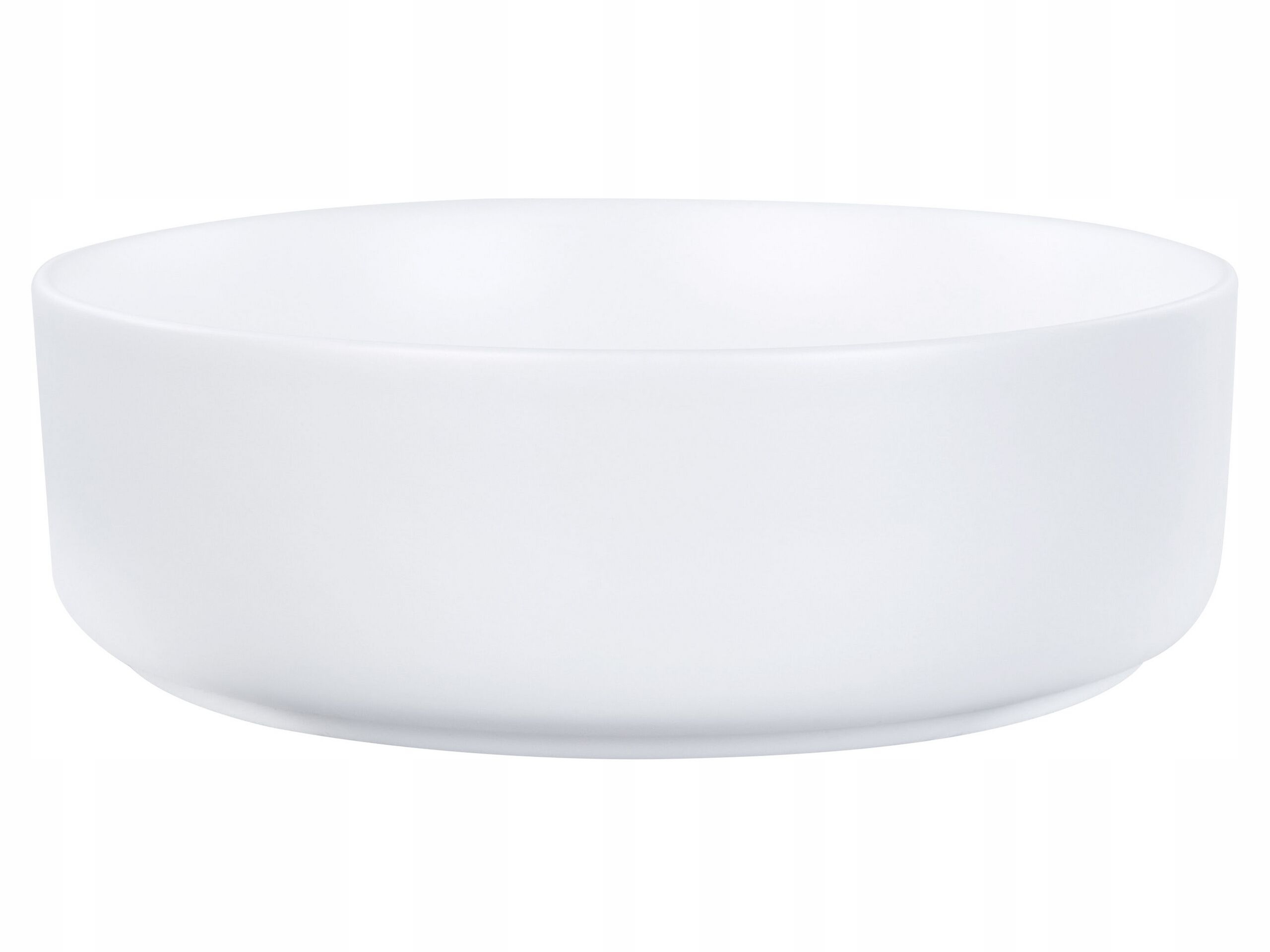 Umywalka nablatowa ceramiczna ⌀ 36 cm złamana biel CALIG Lumarko – Elegancja w Twojej łazience