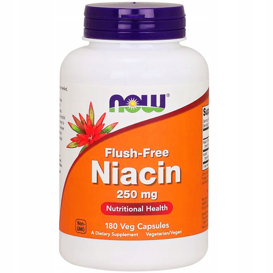 NOW Niacin Flush Free 250mg – Suplement diety dla zdrowia i energii