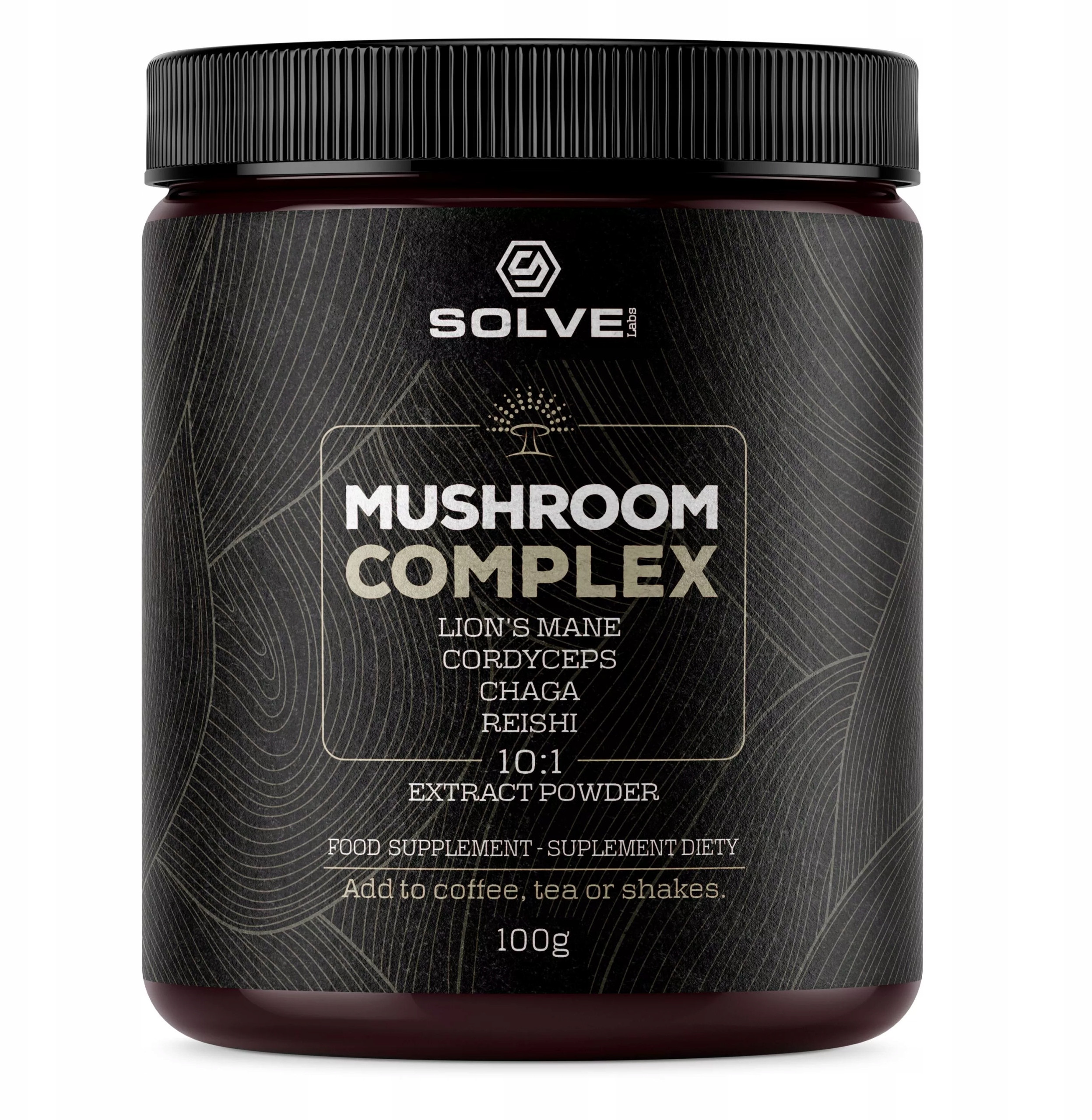 1. Solve Labs Mushroom Complex 100g – Naturalne wsparcie zdrowia