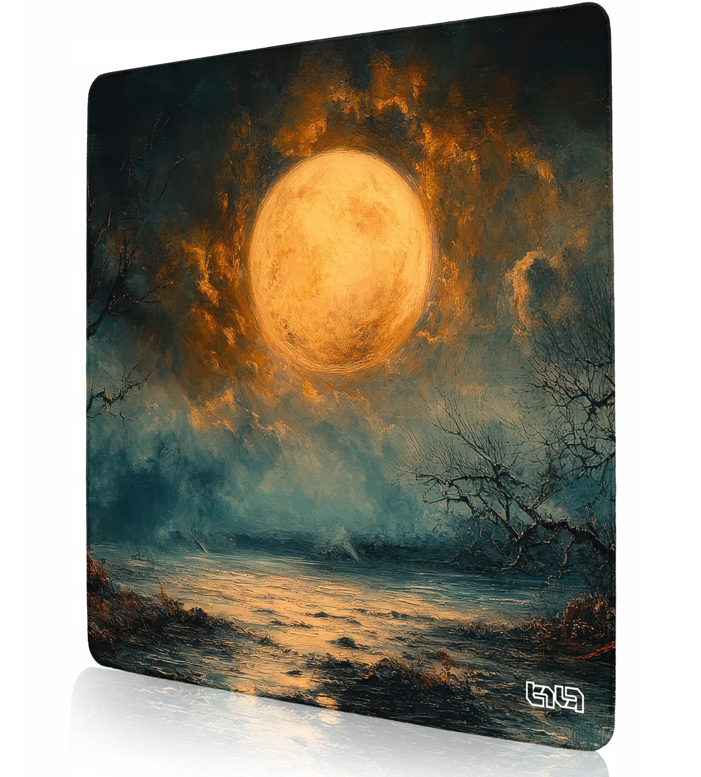 PODKŁADKA POD MYSZKĘ XXL Lunar Abyss 50x50 TILT Na biurko Duża – Komfort i styl w jednym