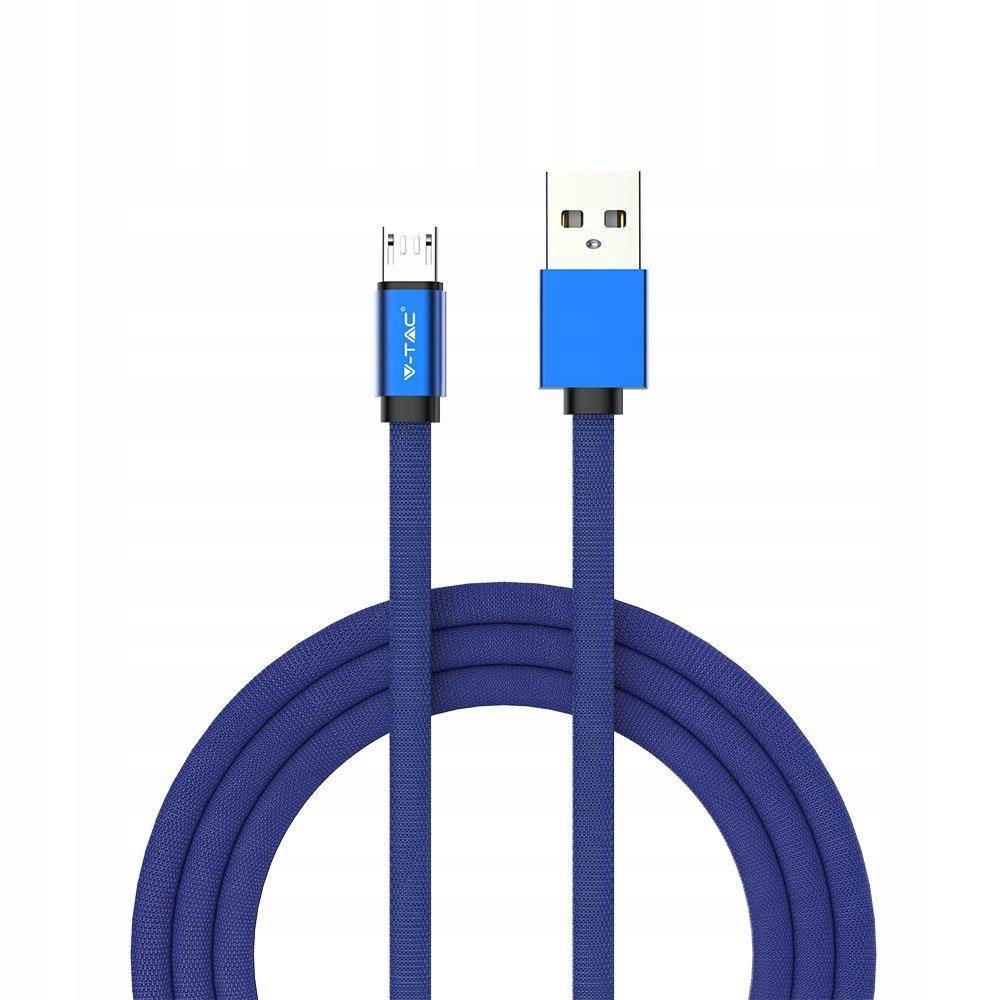 Kabel USB-A - microUSB 1 m Niebieski – Wysoka jakość i szybka transmisja